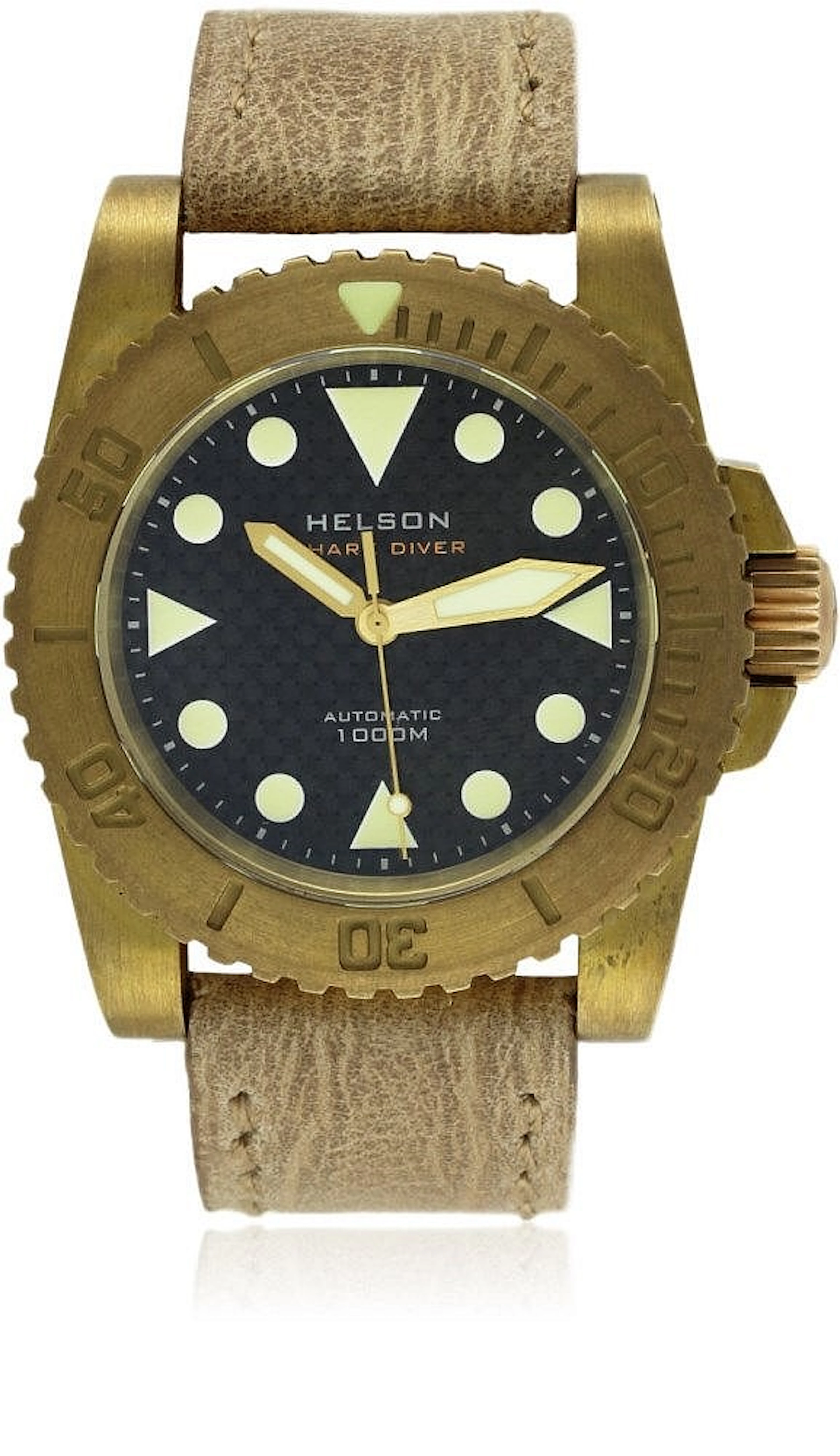 A GENTLEMAN'S ''BRONZE'' HELSON SHARK DIVER 1000M