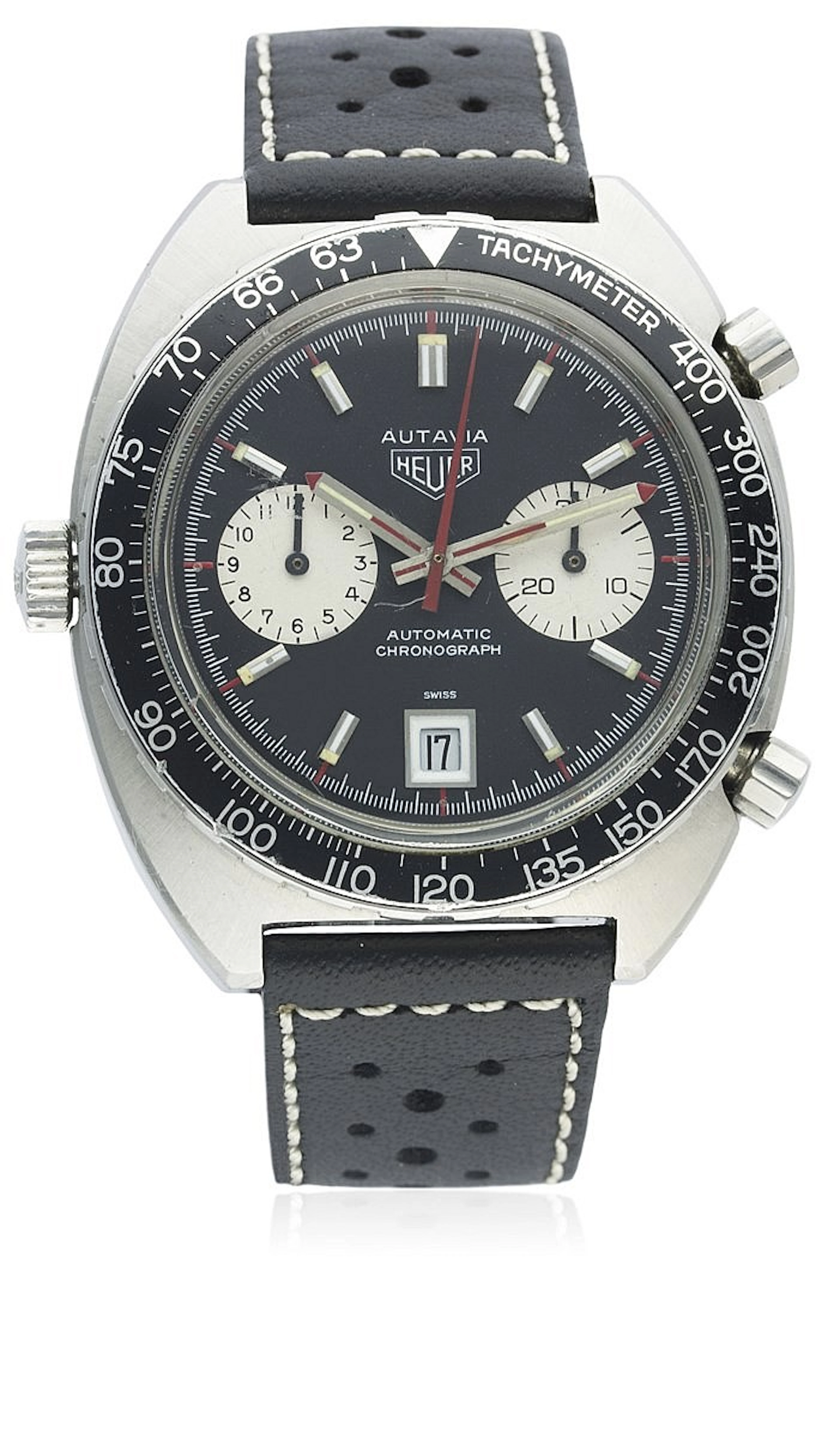 A GENTLEMAN'S STAINLESS STEEL HEUER "VICEROY" AUTAVIA...
