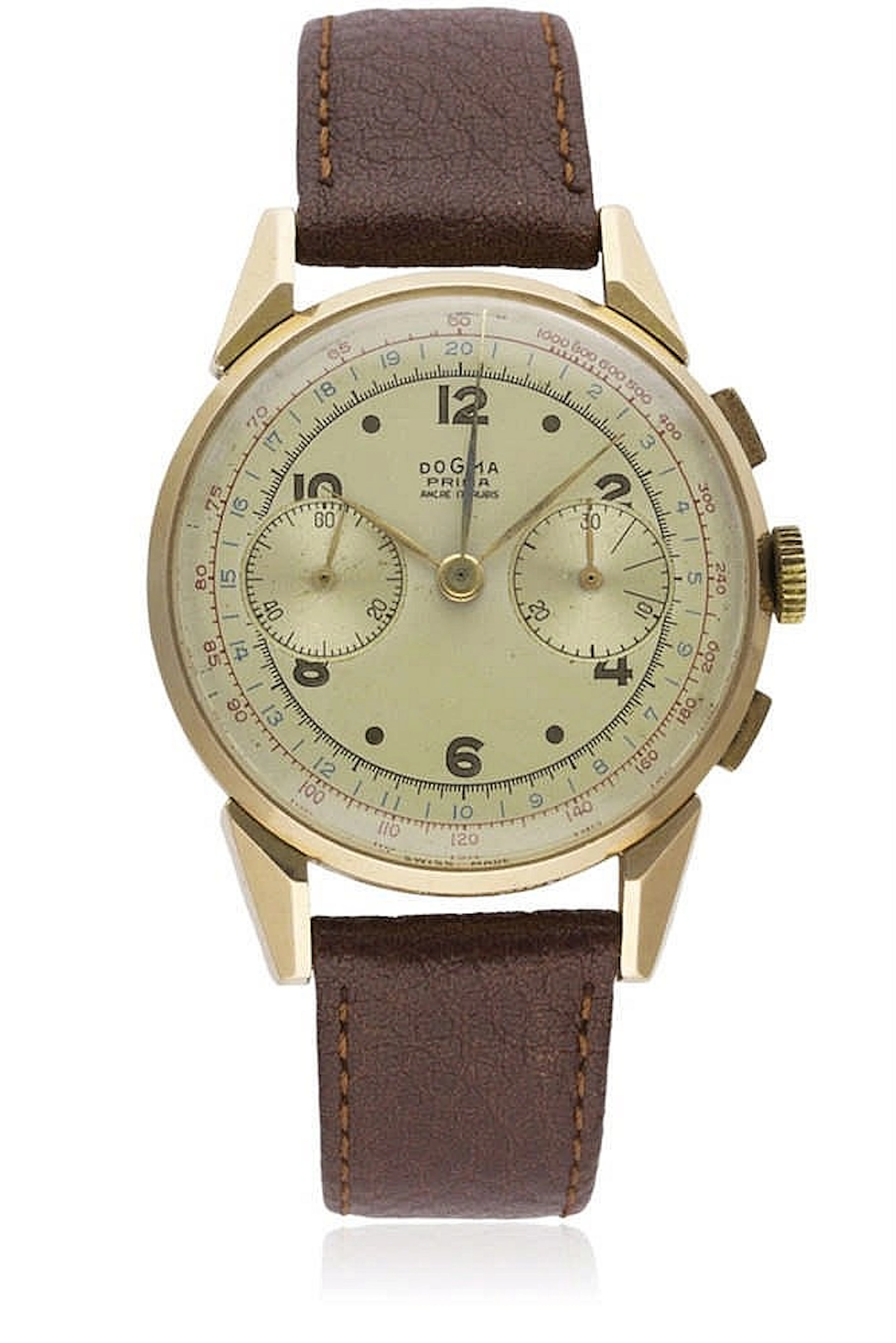 A GENTLEMAN'S LARGE SIZE 18K SOLID ROSE GOLD DOGMA PRIMA...