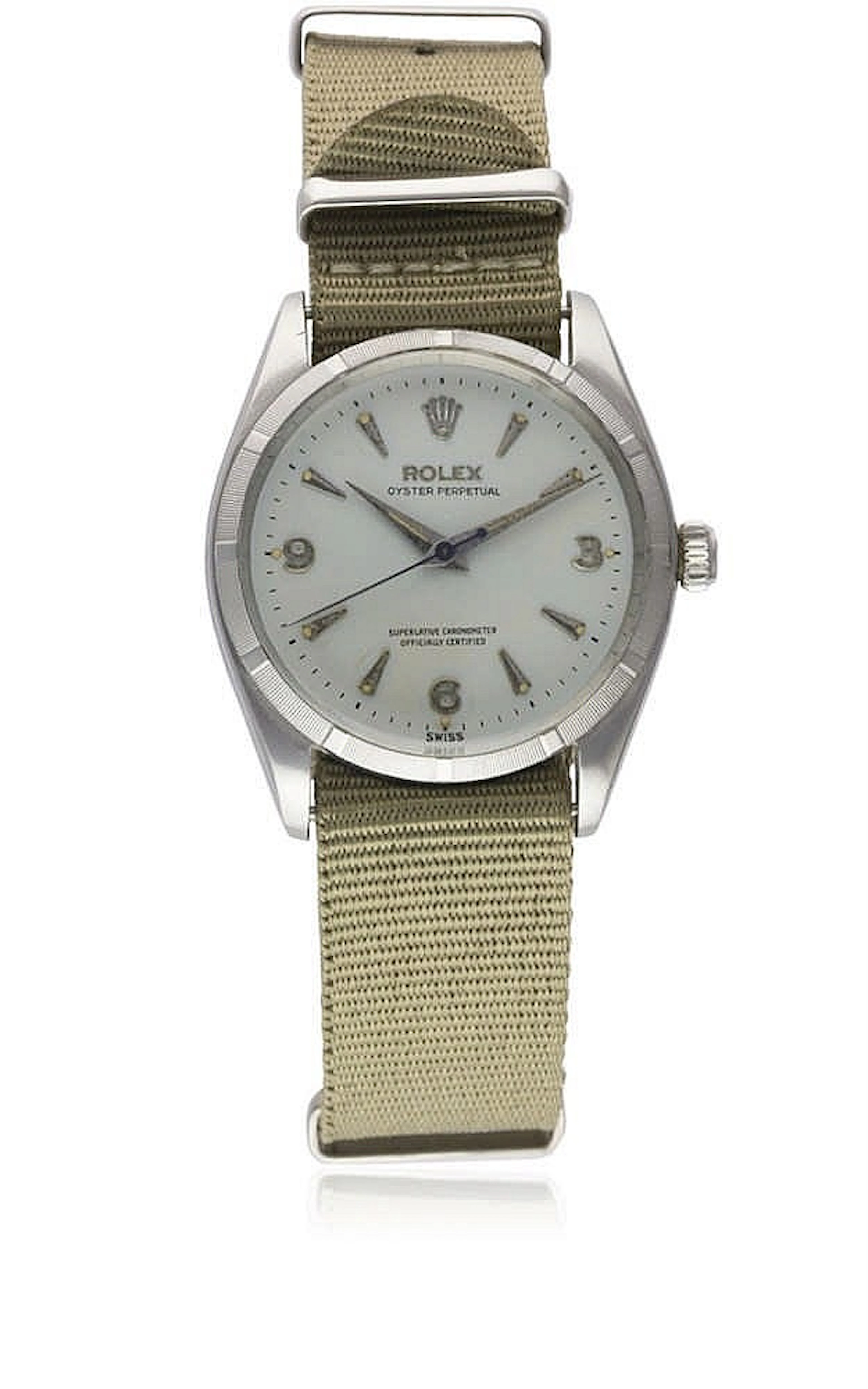 A GENTLEMAN'S STAINLESS STEEL ROLEX OYSTER PERPETUAL WRIST WATCH