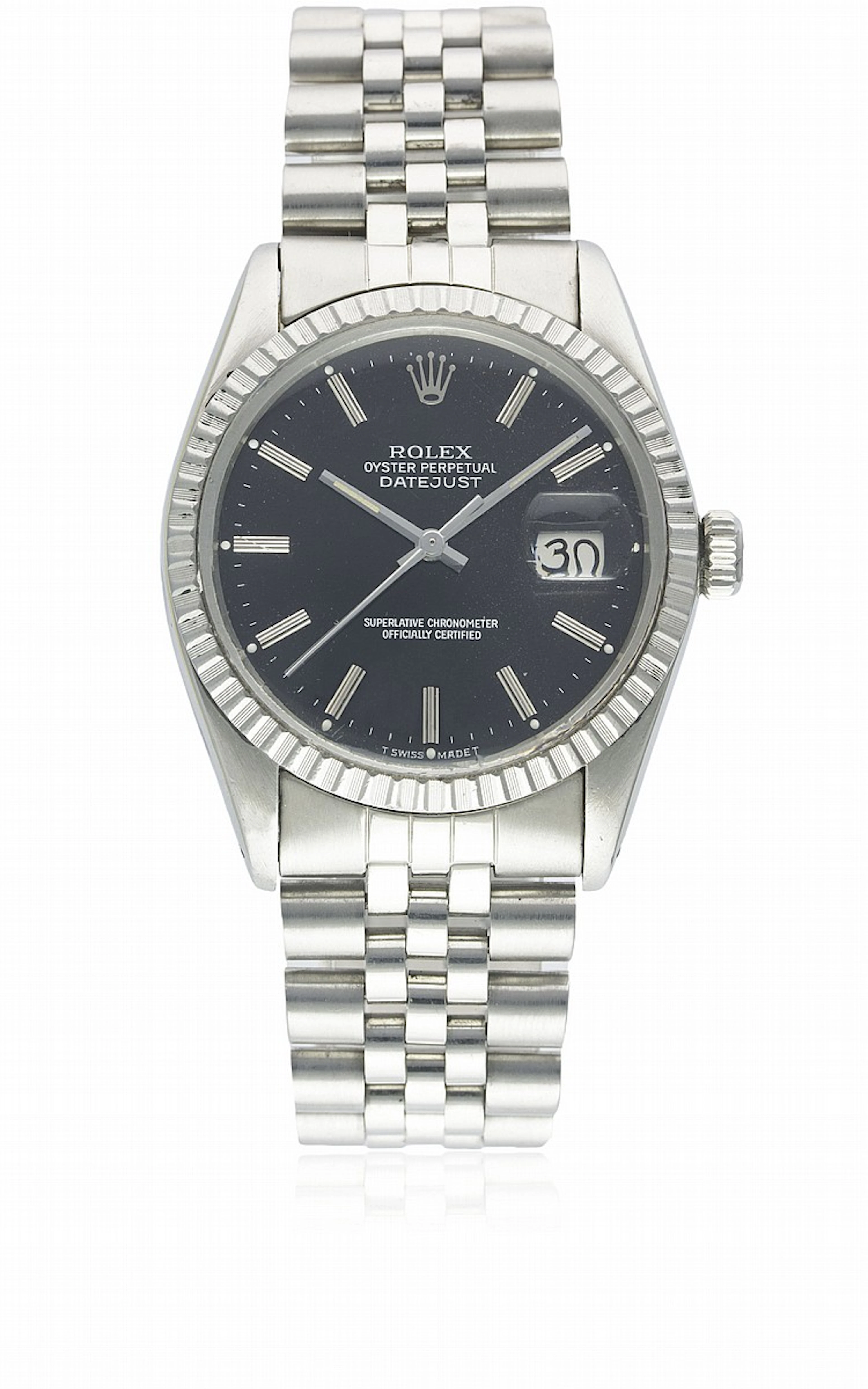 A GENTLEMAN'S STAINLESS STEEL ROLEX OYSTER PERPETUAL...