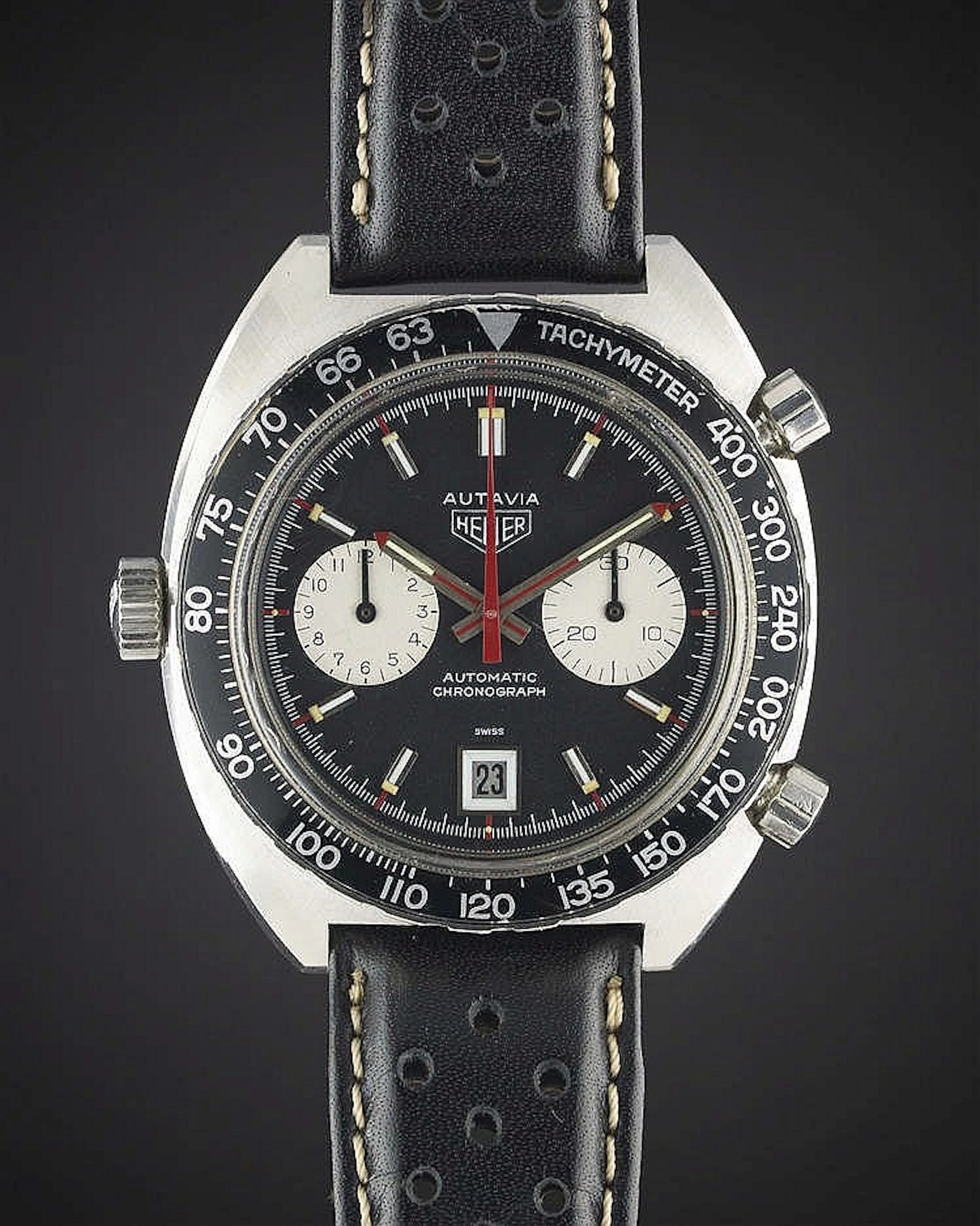 A GENTLEMAN'S STAINLESS STEEL HEUER "VICEROY" AUTAVIA CHRONOGRAPH WRIST WATCH