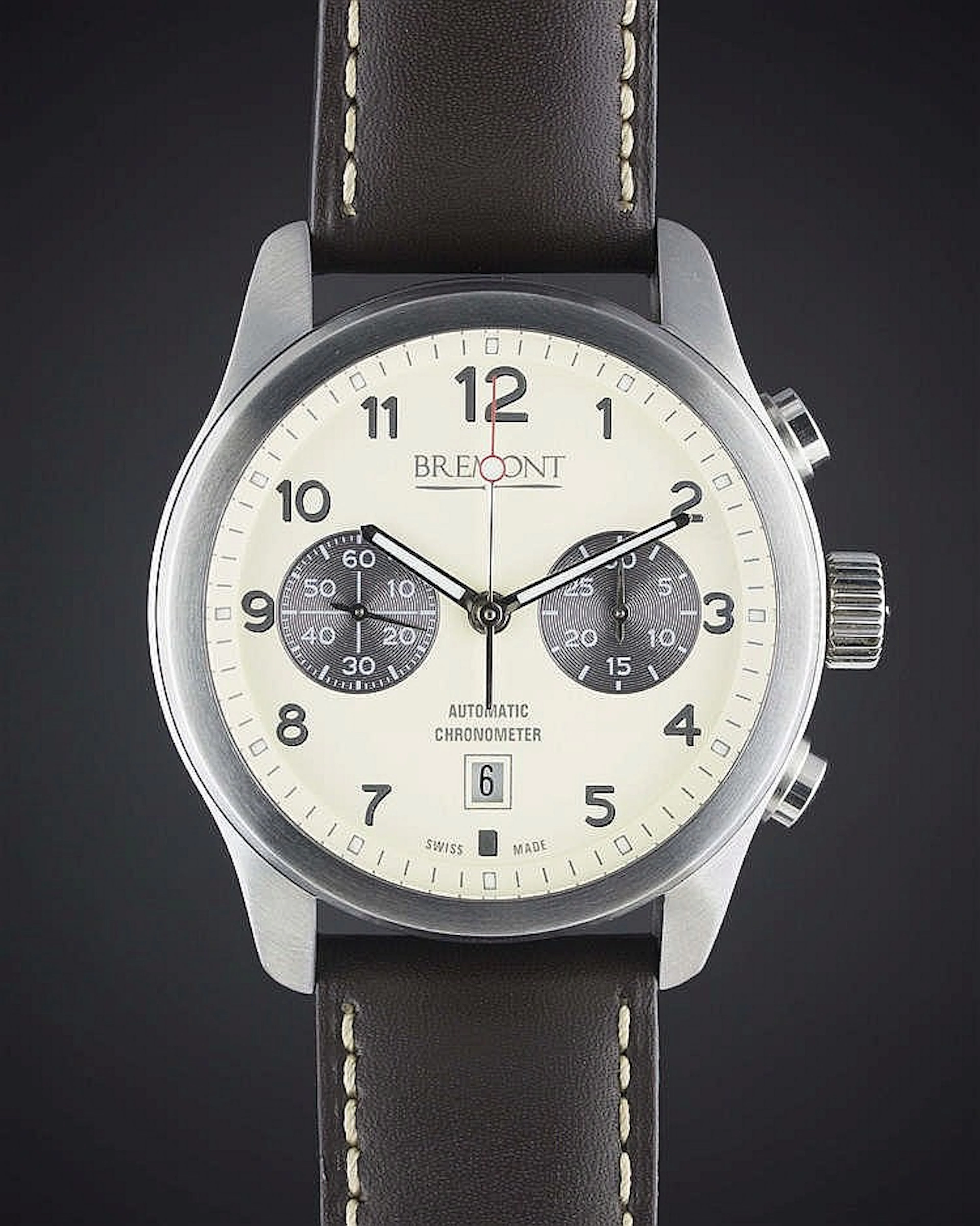 A GENTLEMAN'S STAINLESS STEEL BREMONT ALT1-C CLASSIC CHRONOGRAPH WRIST WATCH