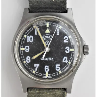 A CWC quartz, gents, steel cased, circa 1990s military issue... | Barnebys