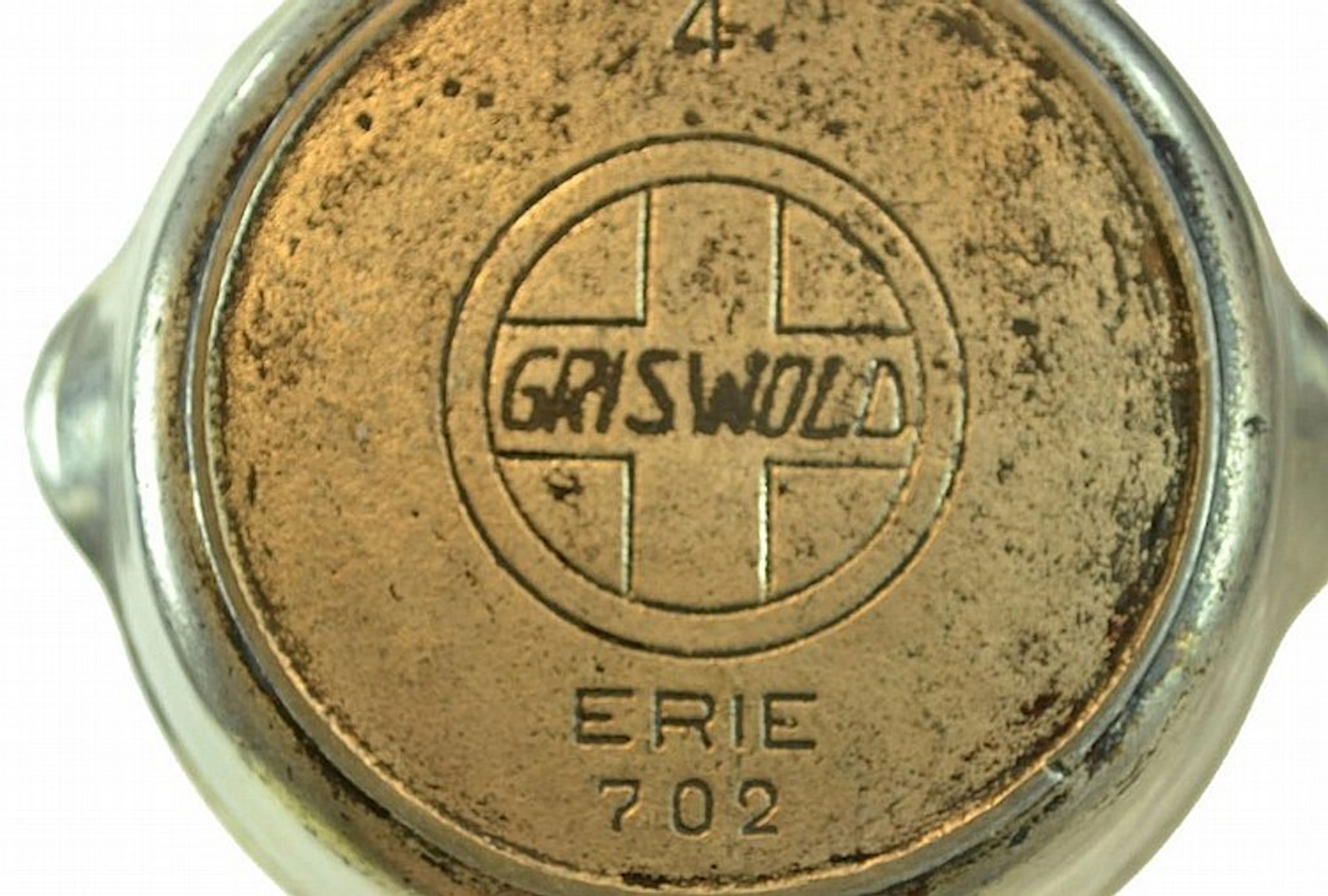 Griswold #4 Cast Iron Nickel Skillet Pan Heat Ring