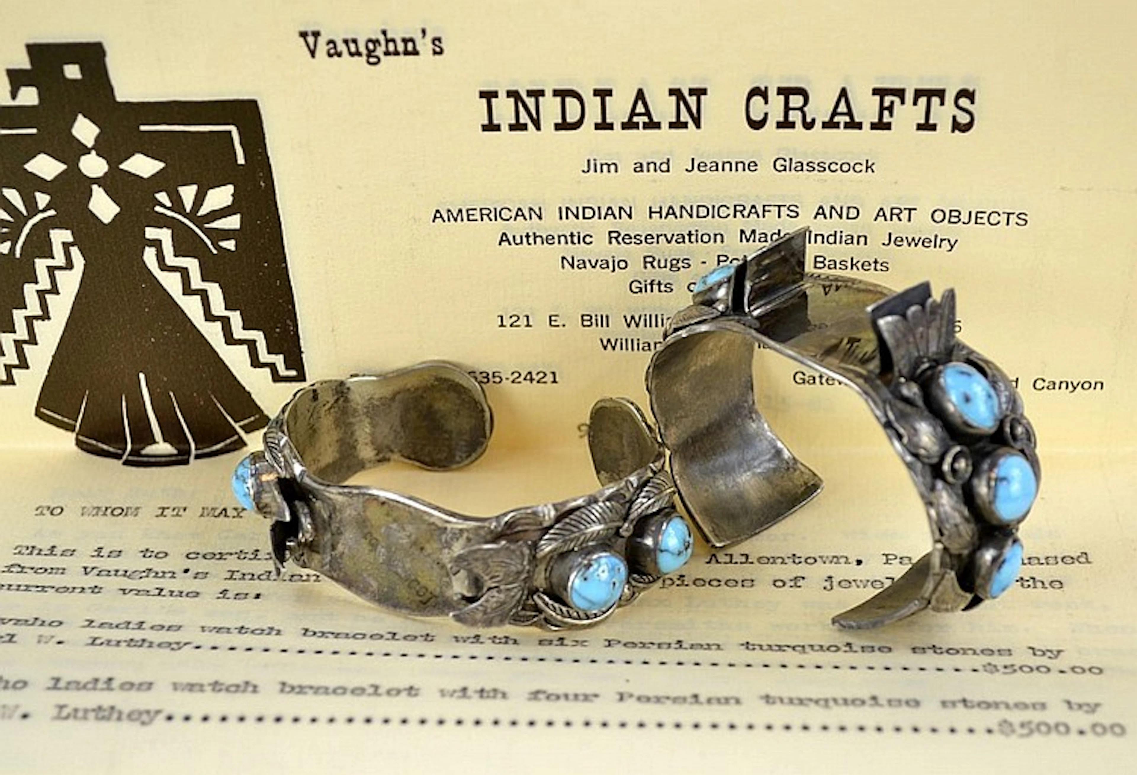 Vaughn's Native American LUTHY Silver Watch Bands