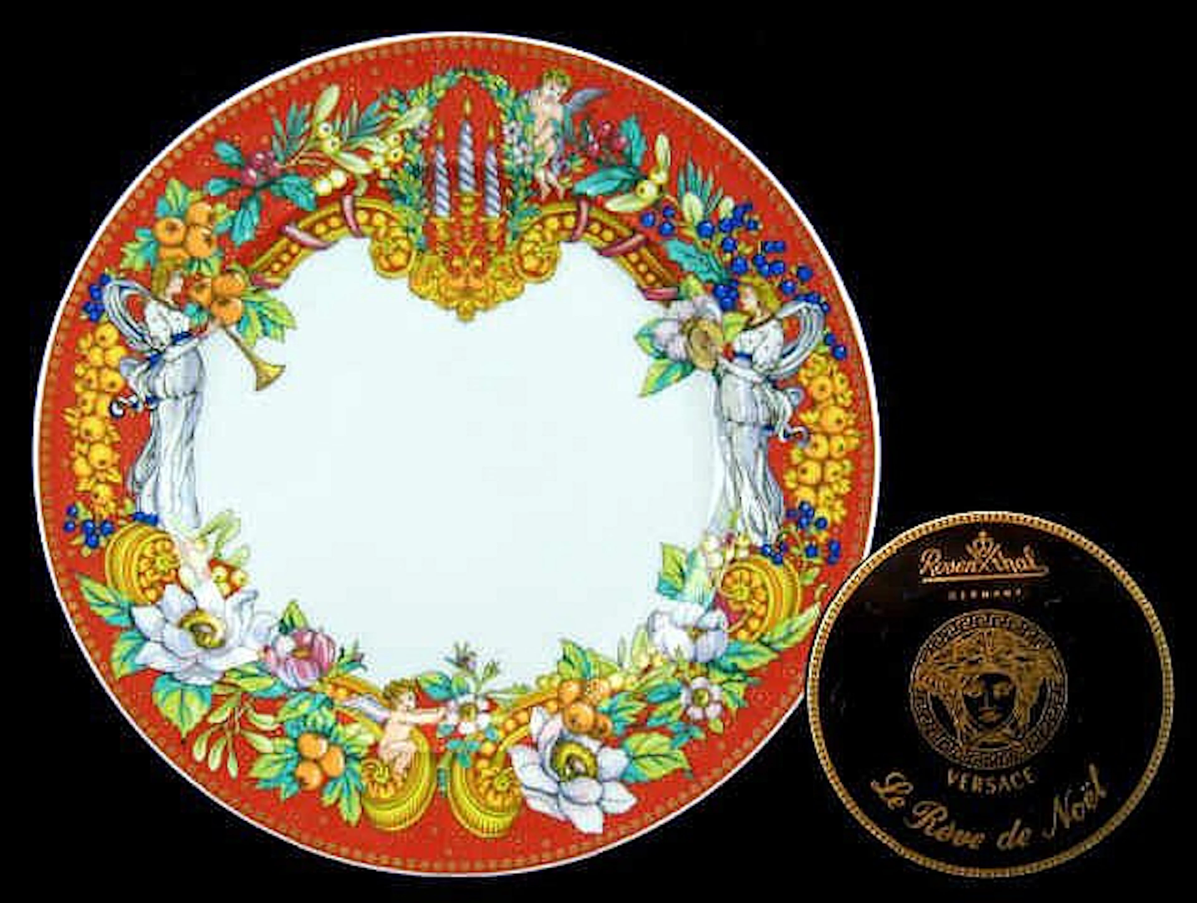 Rosenthal Versace Le Reve De Noel Plate