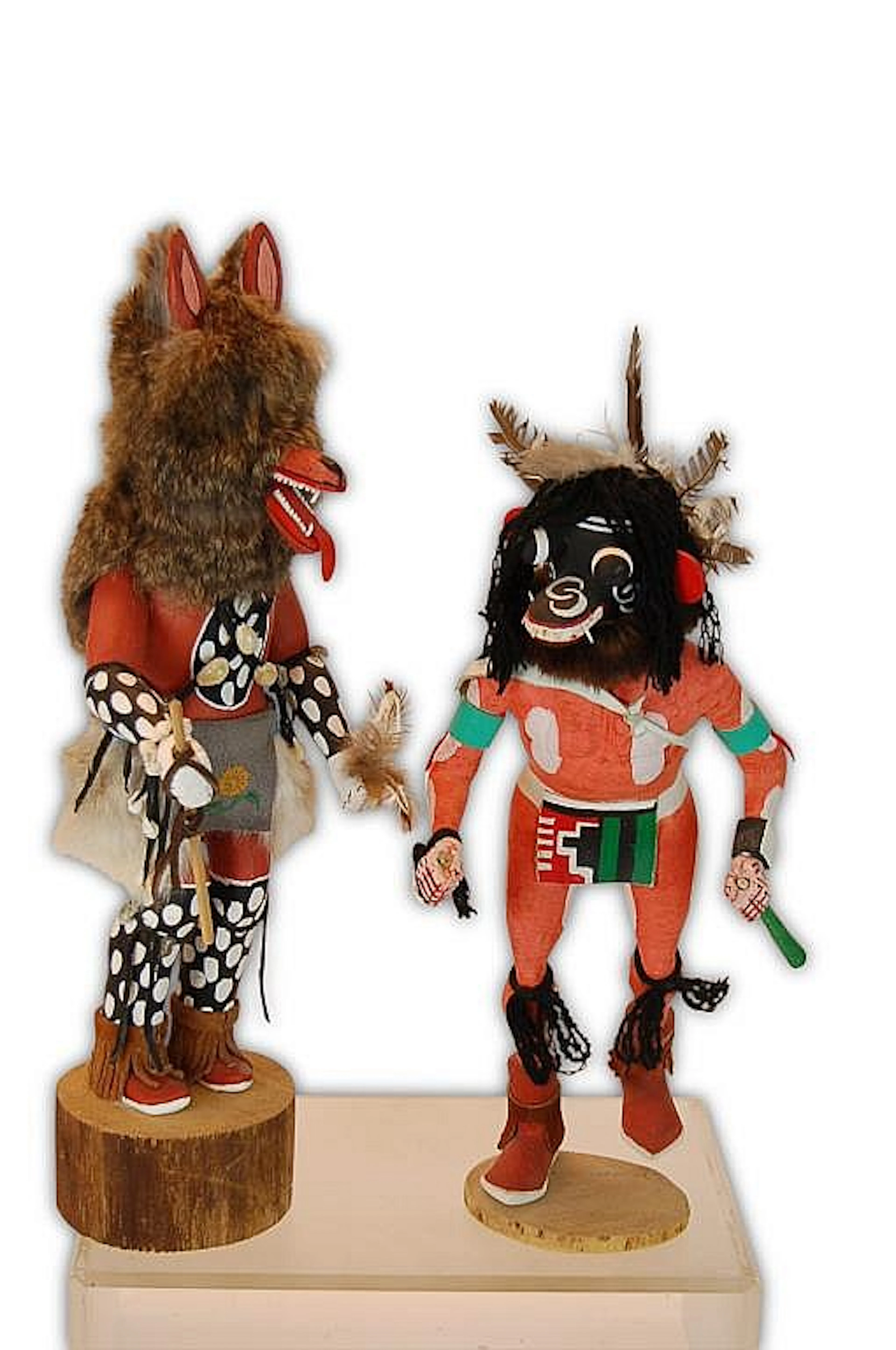 Ogre & Wolf Kachina Doll Pair