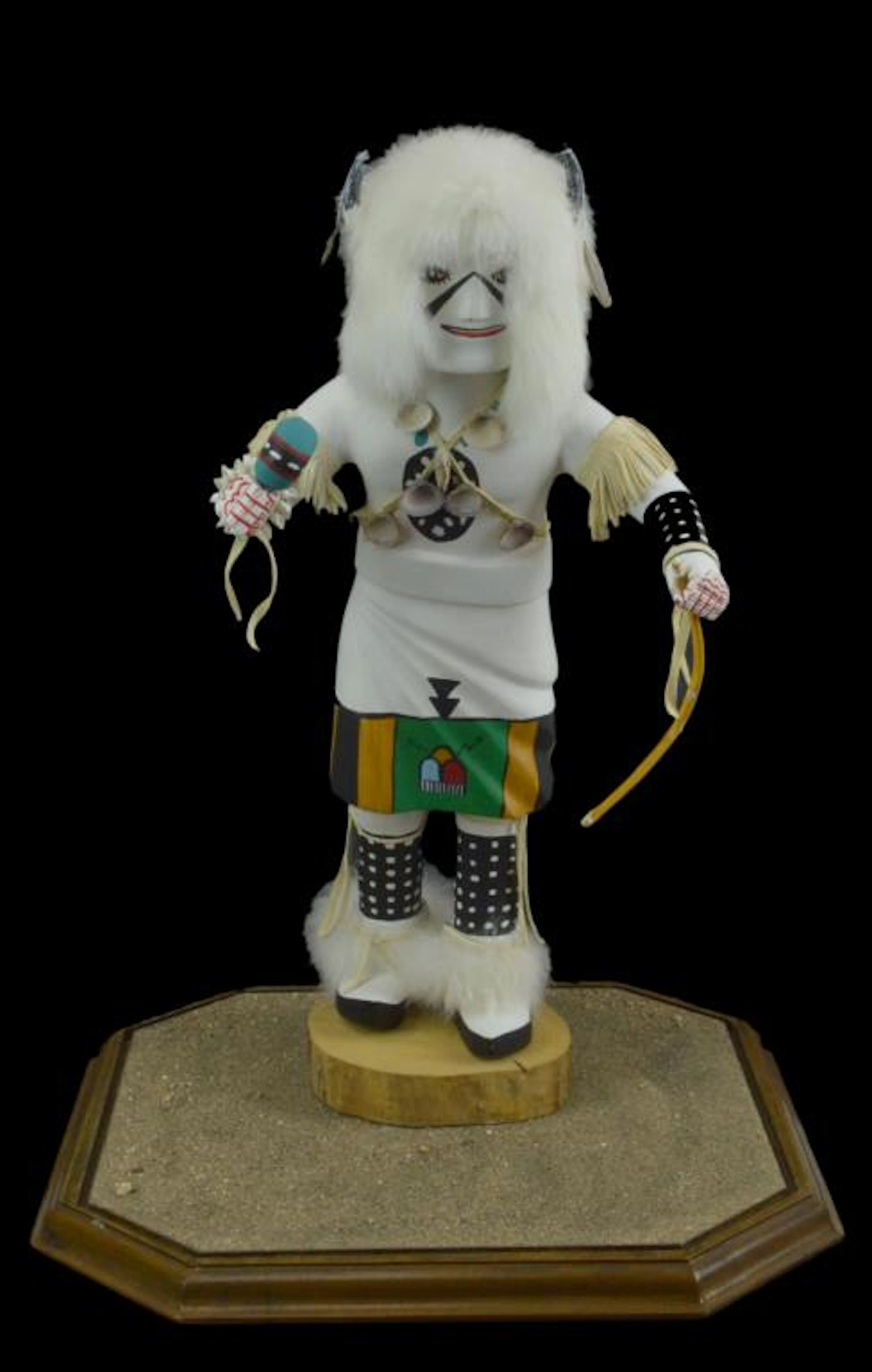 Signed L Brooks Sr. White Buffalo Kachina