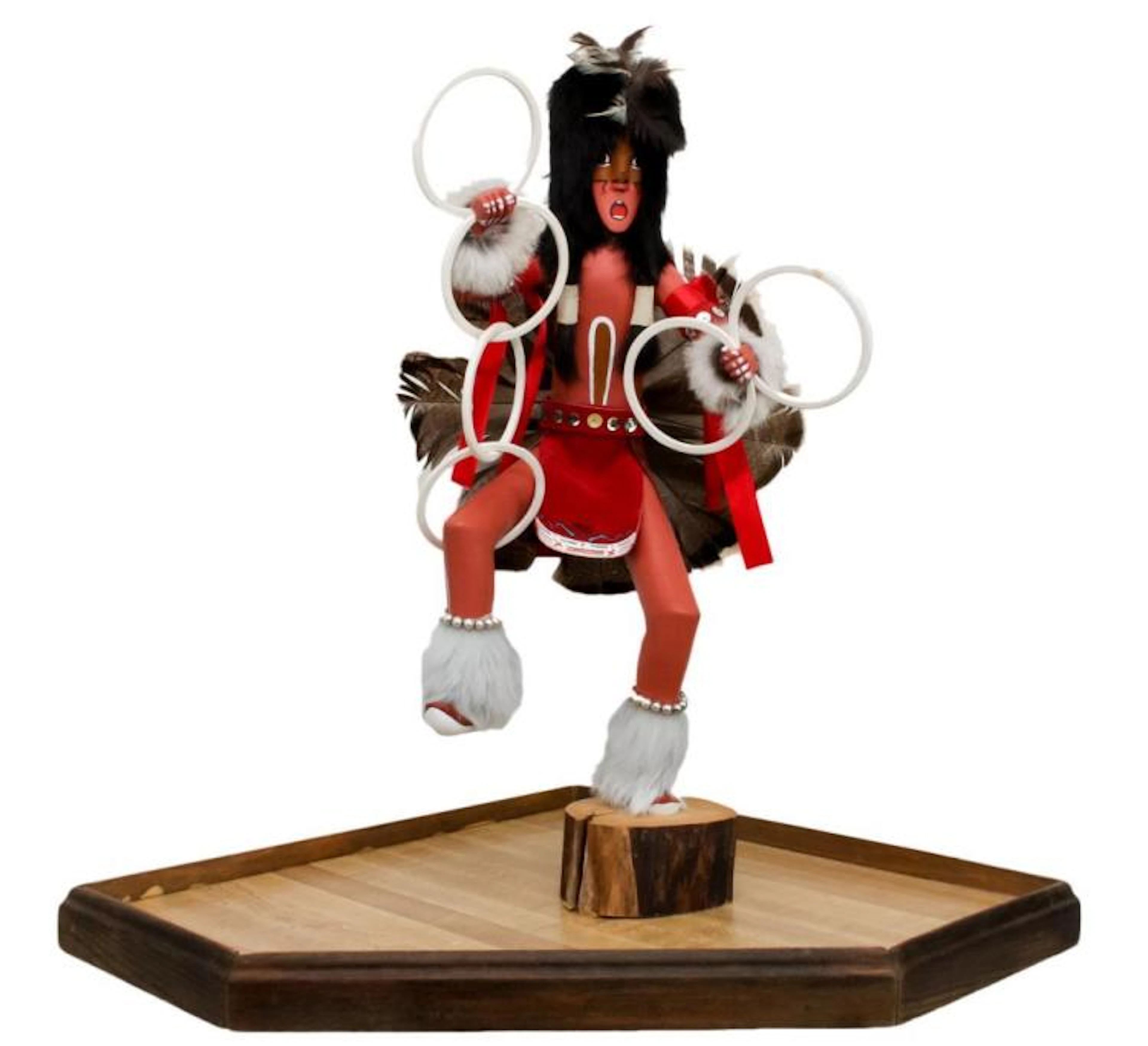 T. Parkett Hoop Dancer Kachina Doll w/ Case