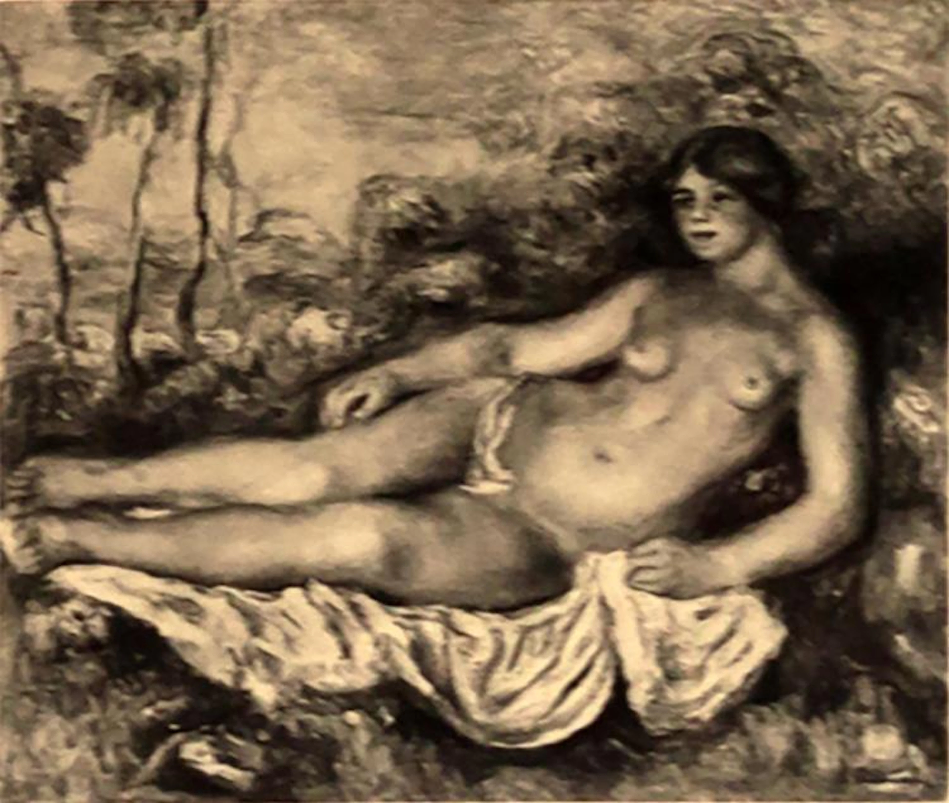 Pierre-Augeste Renoir, "Femme Entendue" Print