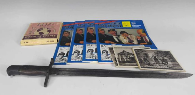 20th C. Bayonet, Film & Photo Lot