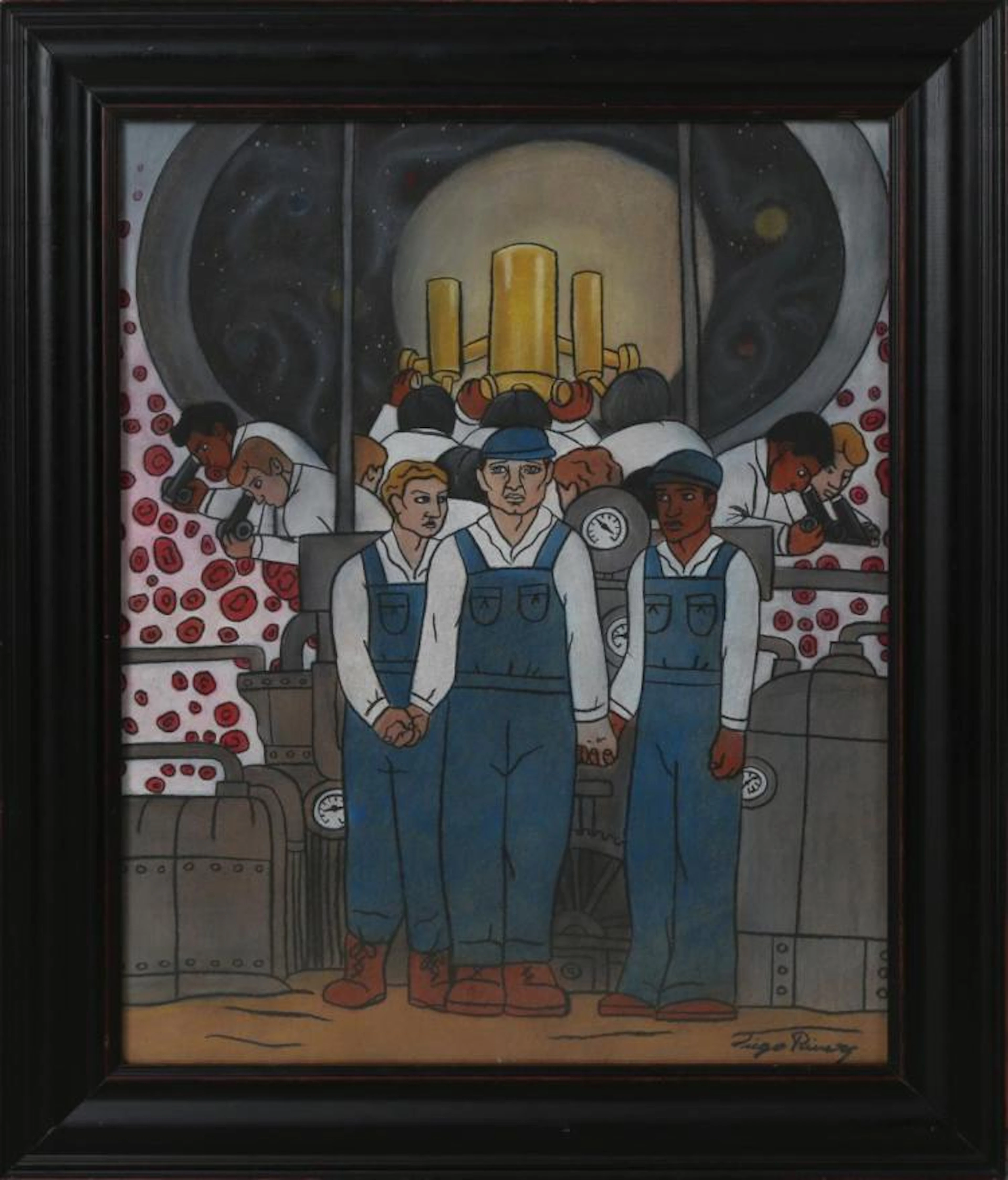 Manner of Diego Rivera "Estudio Para Mural" Charco