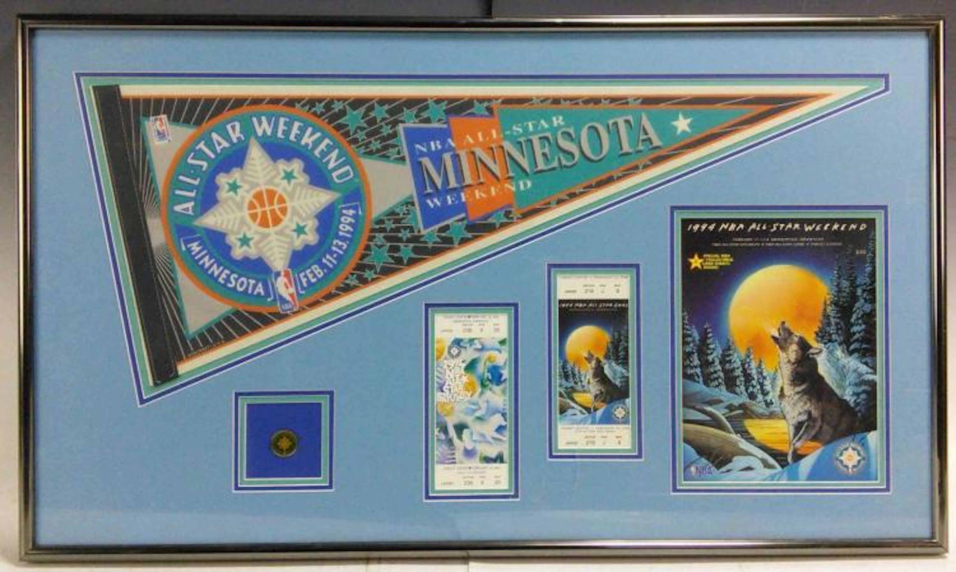 1994 NBA All Star Weekend Minnesota Pennant