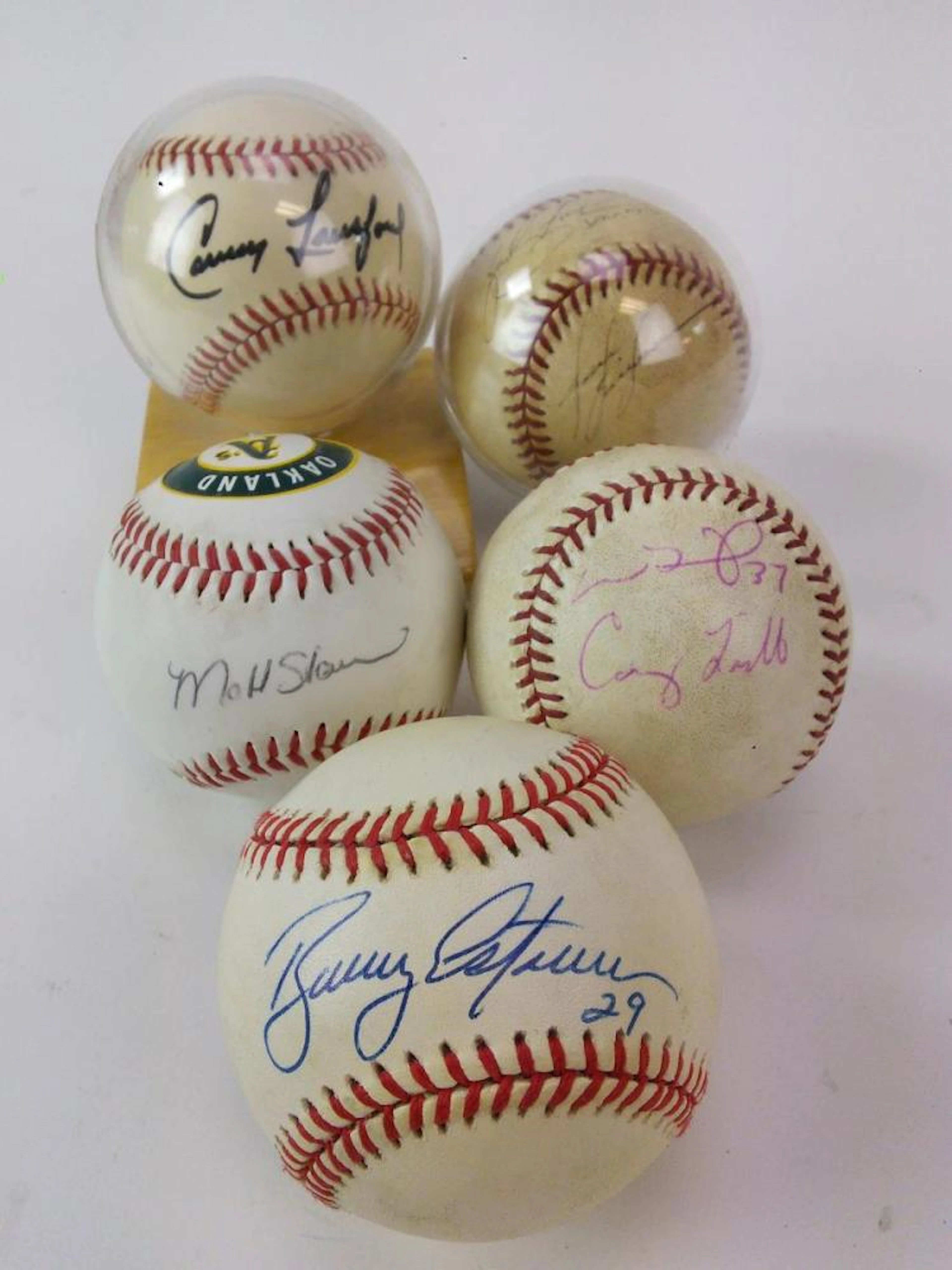 5pc. Autographed Baseball Lot