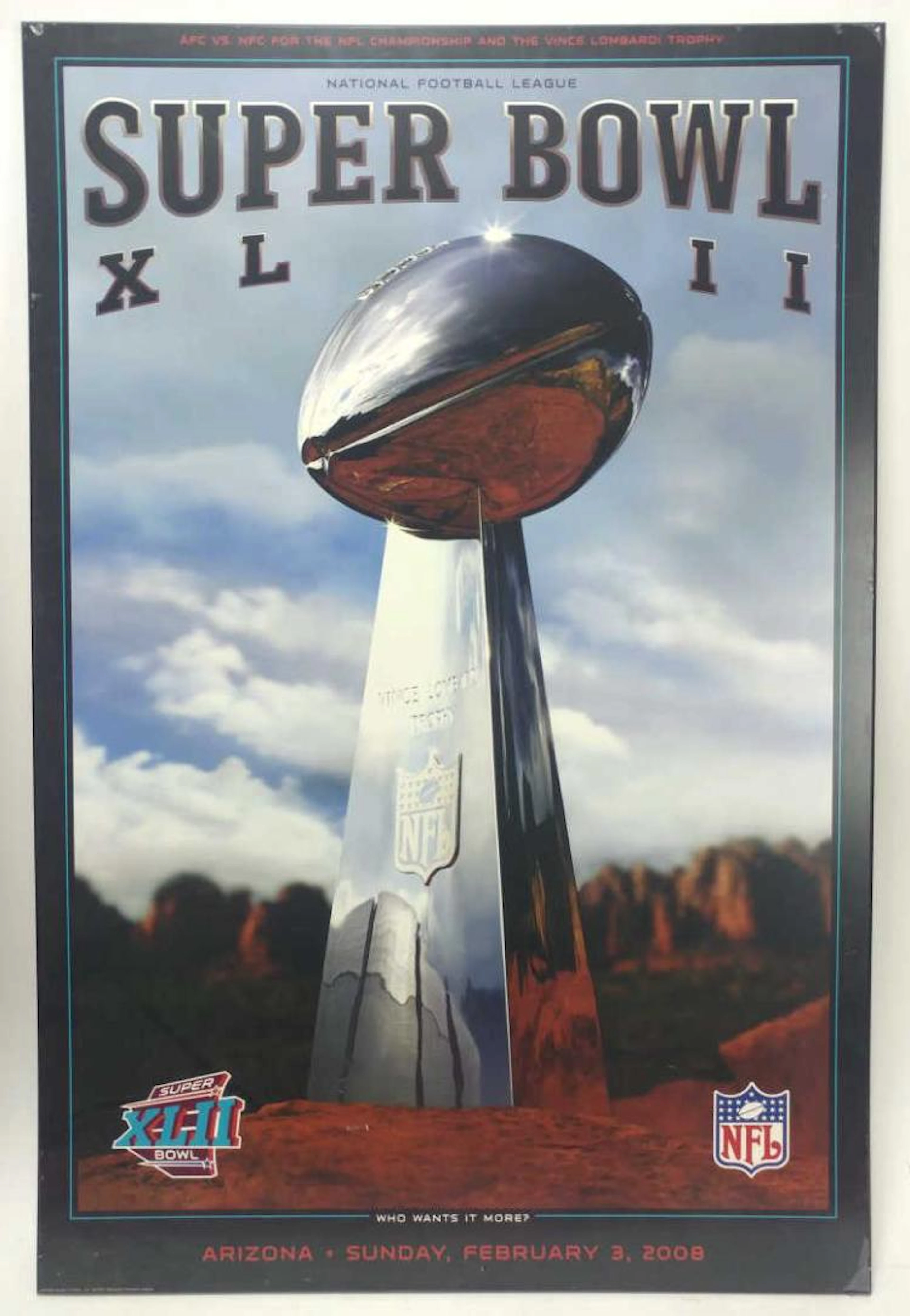 NFL Super Bowl XLII Poster
