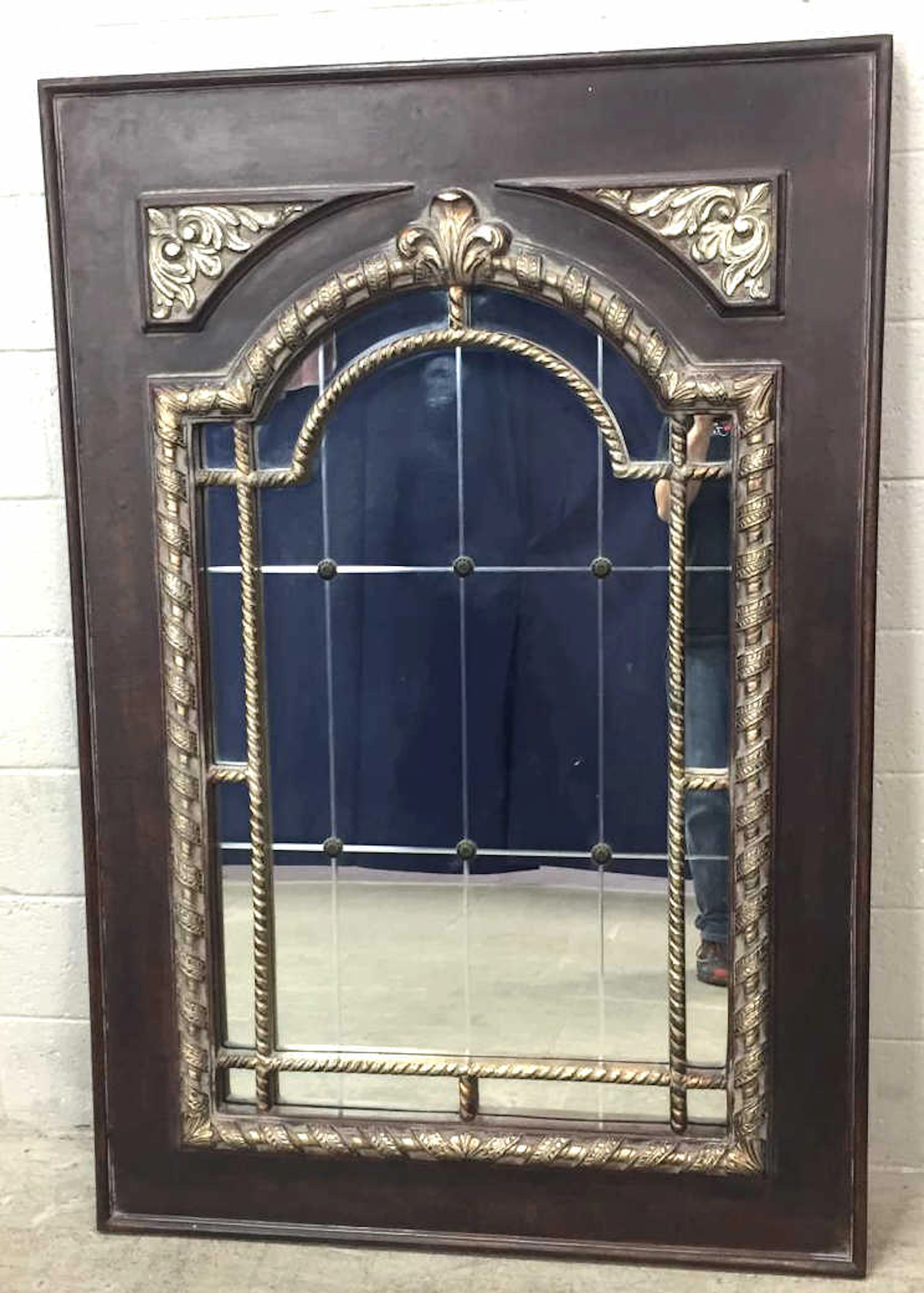 Tuscan Window Style Decorative Wall Mirror