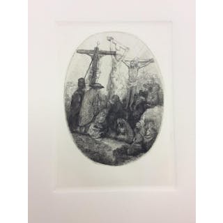 Amand Durand Rembrandt "Christ Crucified" Etching