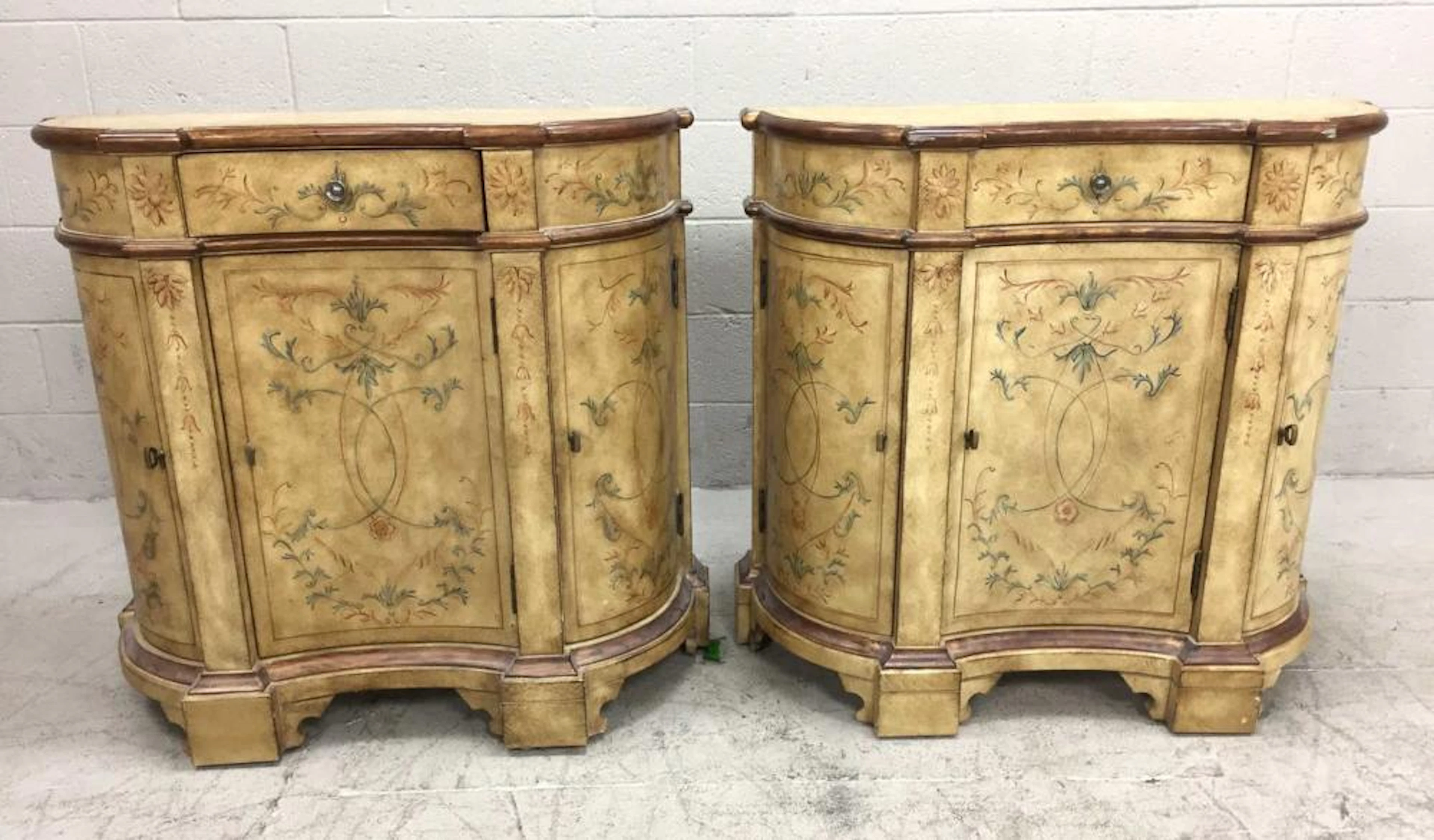 2pc Lane Furniture Tuscan Style Nightstands