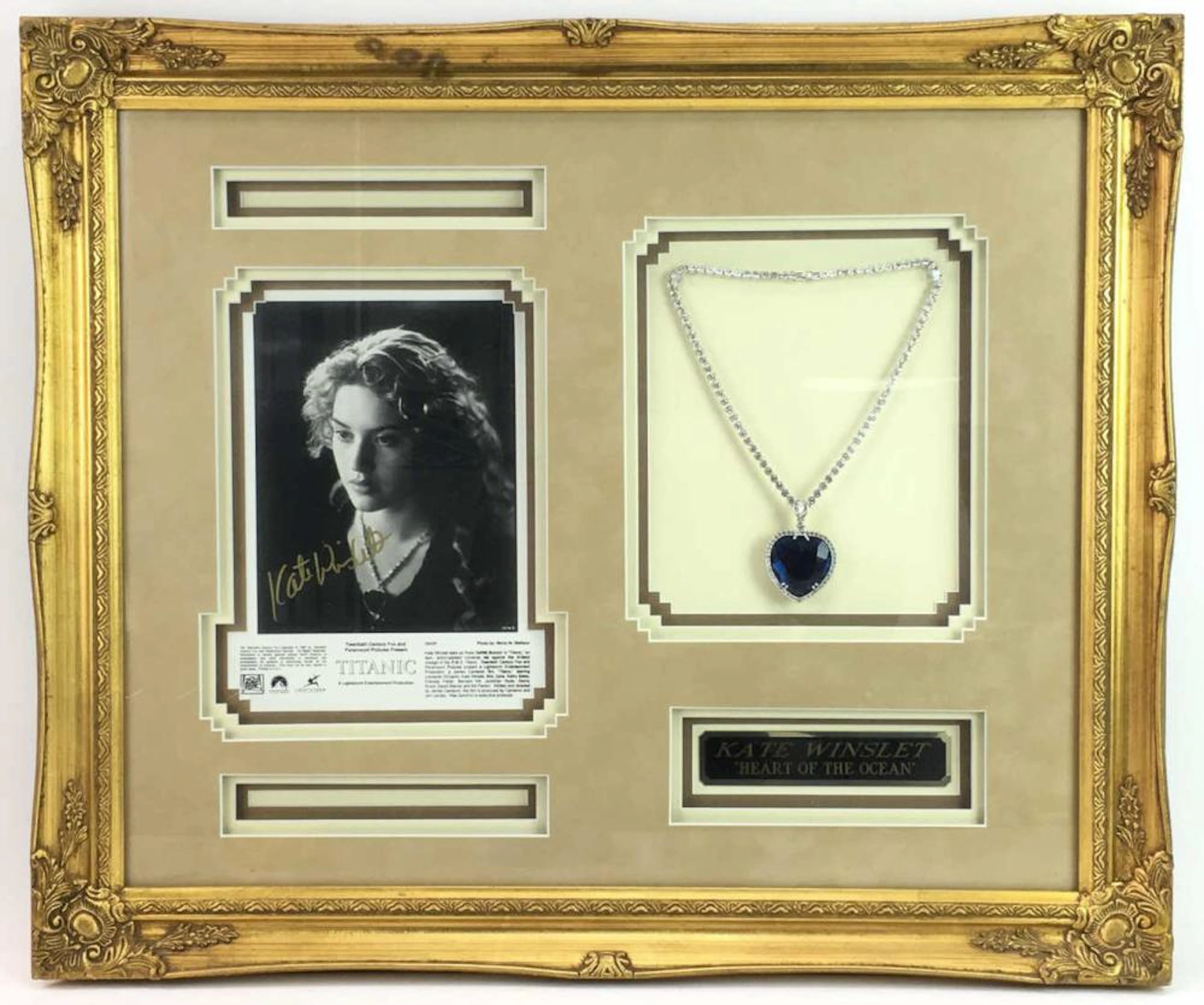 Titanic Signed Photo & Necklace