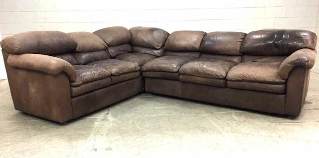 Arizona MFG Leather Sectional Sofa Couch
