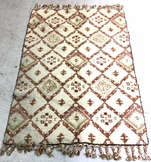 Hand Knotted Moroccan Area Rug