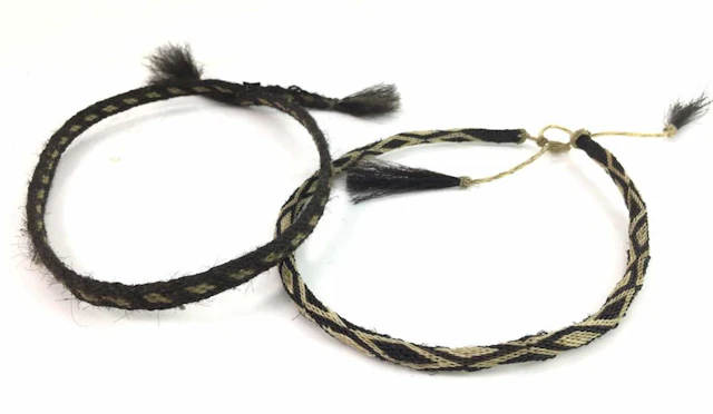 2pc. Nylon & Horse Hair Hat Bands