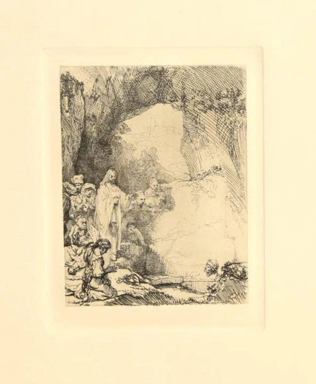 Amand Durand Rembrandt "Raising of Lazarus" Etchin