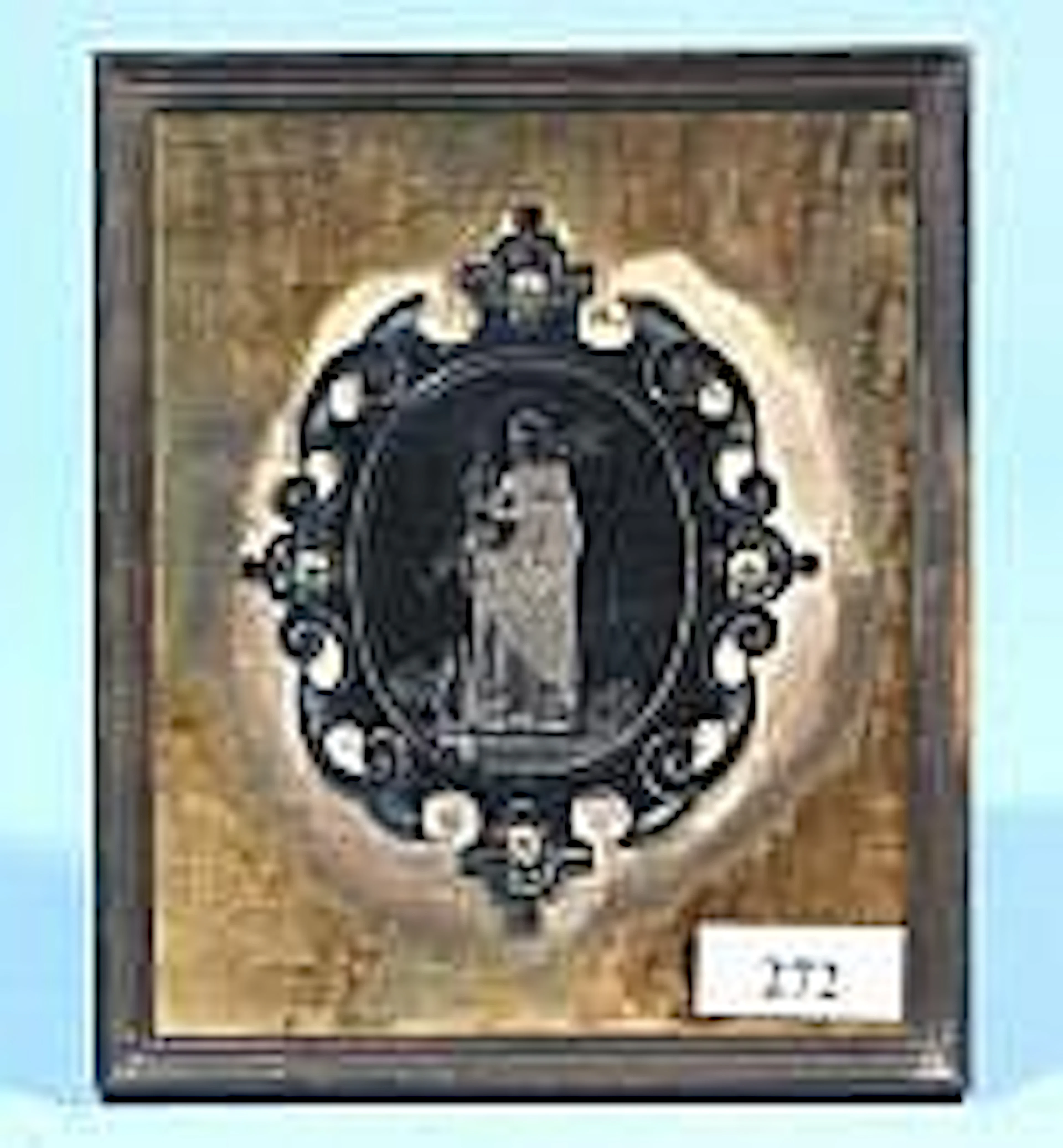Silver plaque, 19th century, probably Saint Thomas