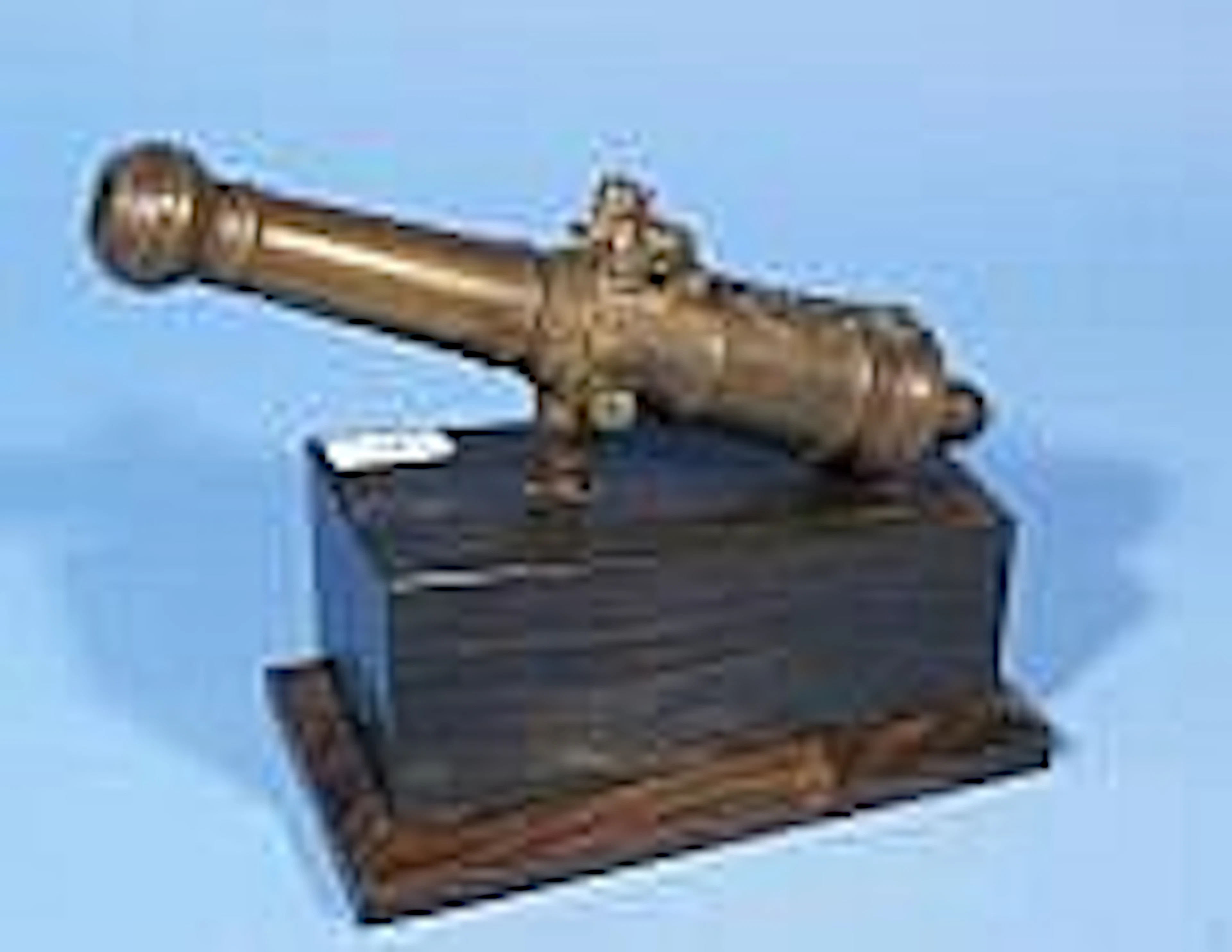 Dutch bronze miniature canon, 19th century, on