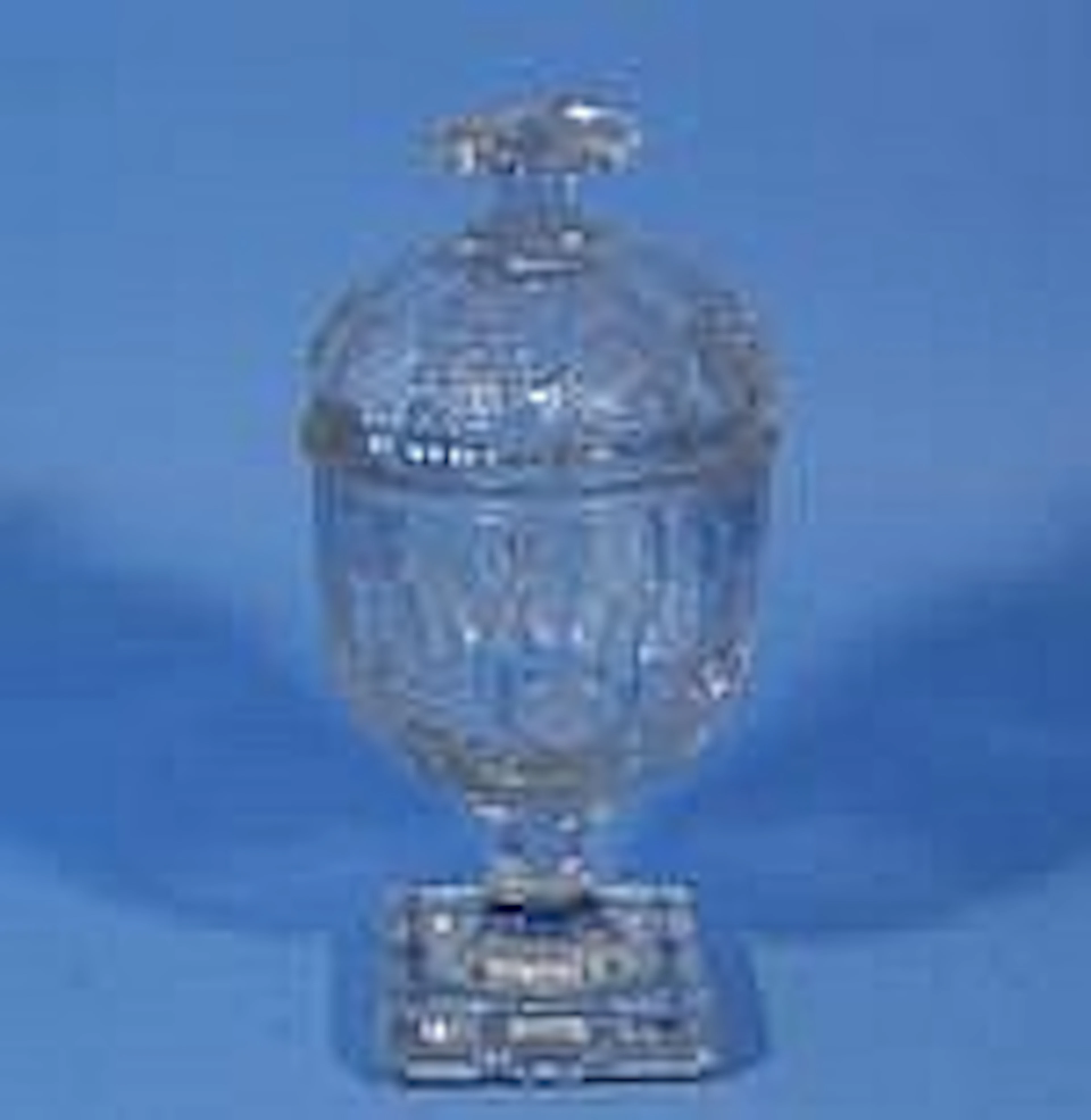 Crystal ginger pot, h. 25 cm.