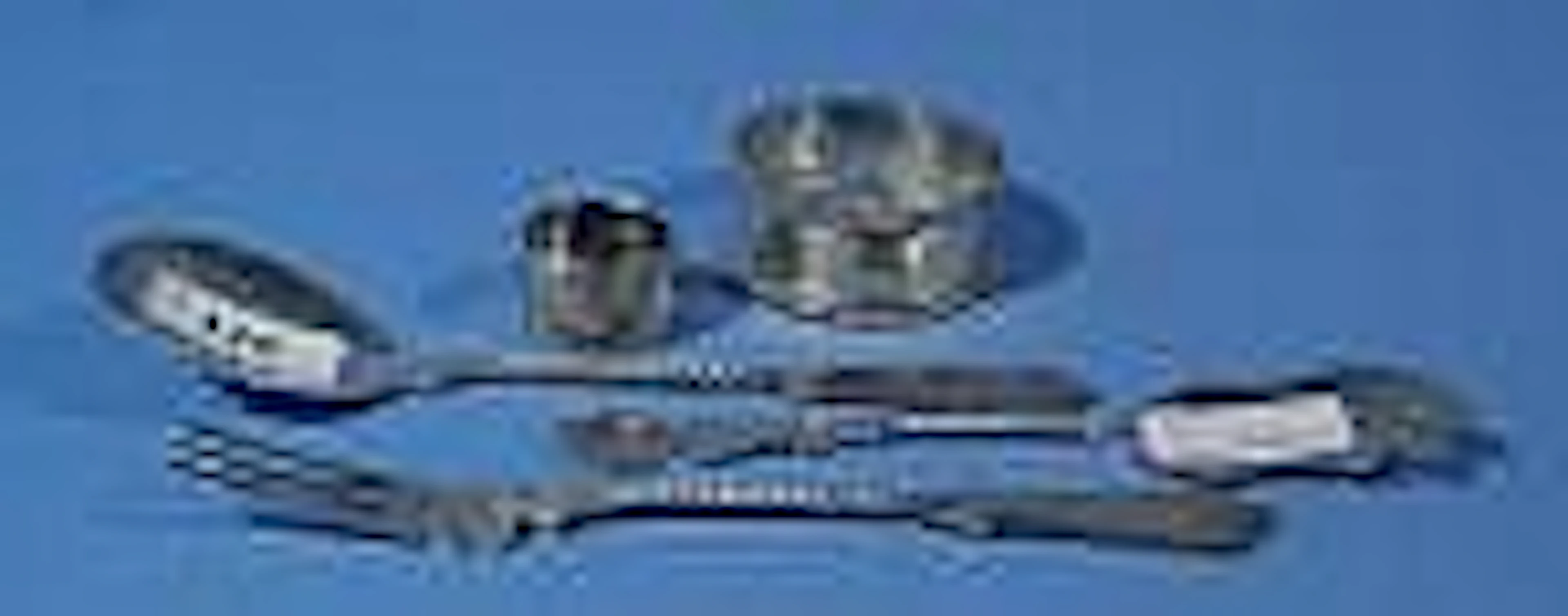 Dutch silver petitfour fork and scoop, second