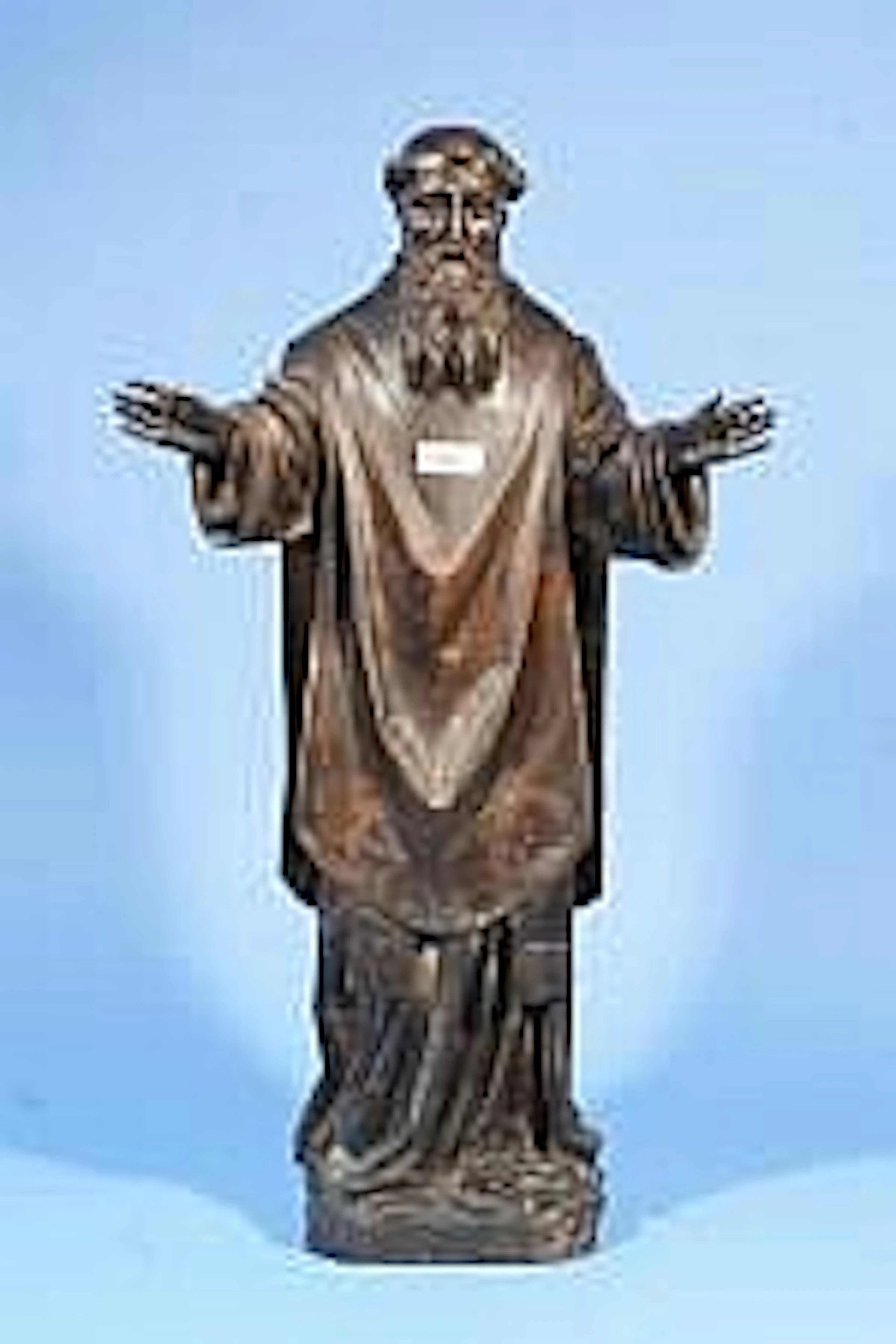 Wooden sculpture, Saint (possibly Ignatius of