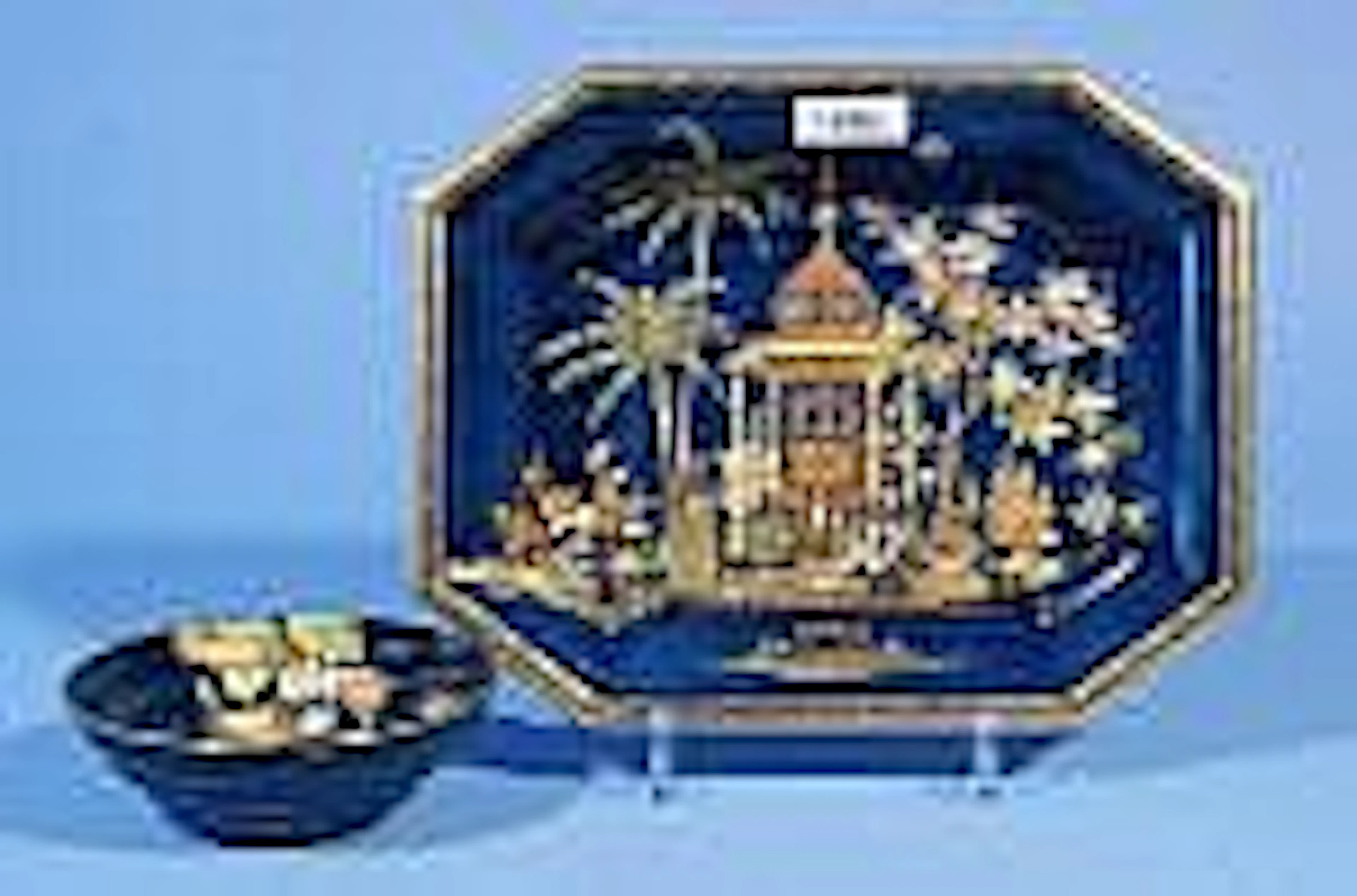 Carlton ware dish, dim. 25 x 21 cm and bowl, diam.