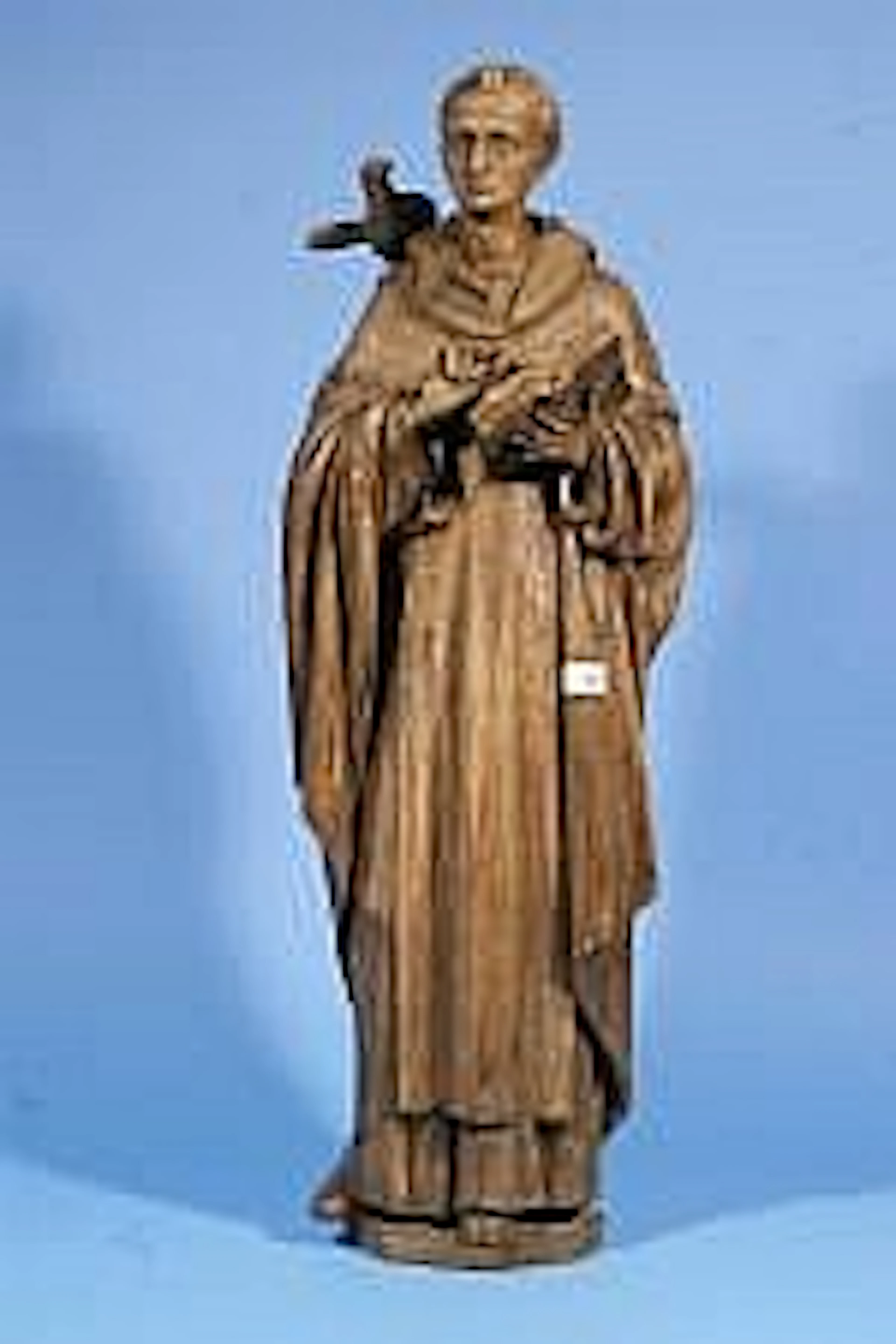 Oak sculpture, Saint Gregory, 18th/19th century,
