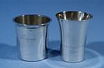 2 silver beakers (one with inscription), various