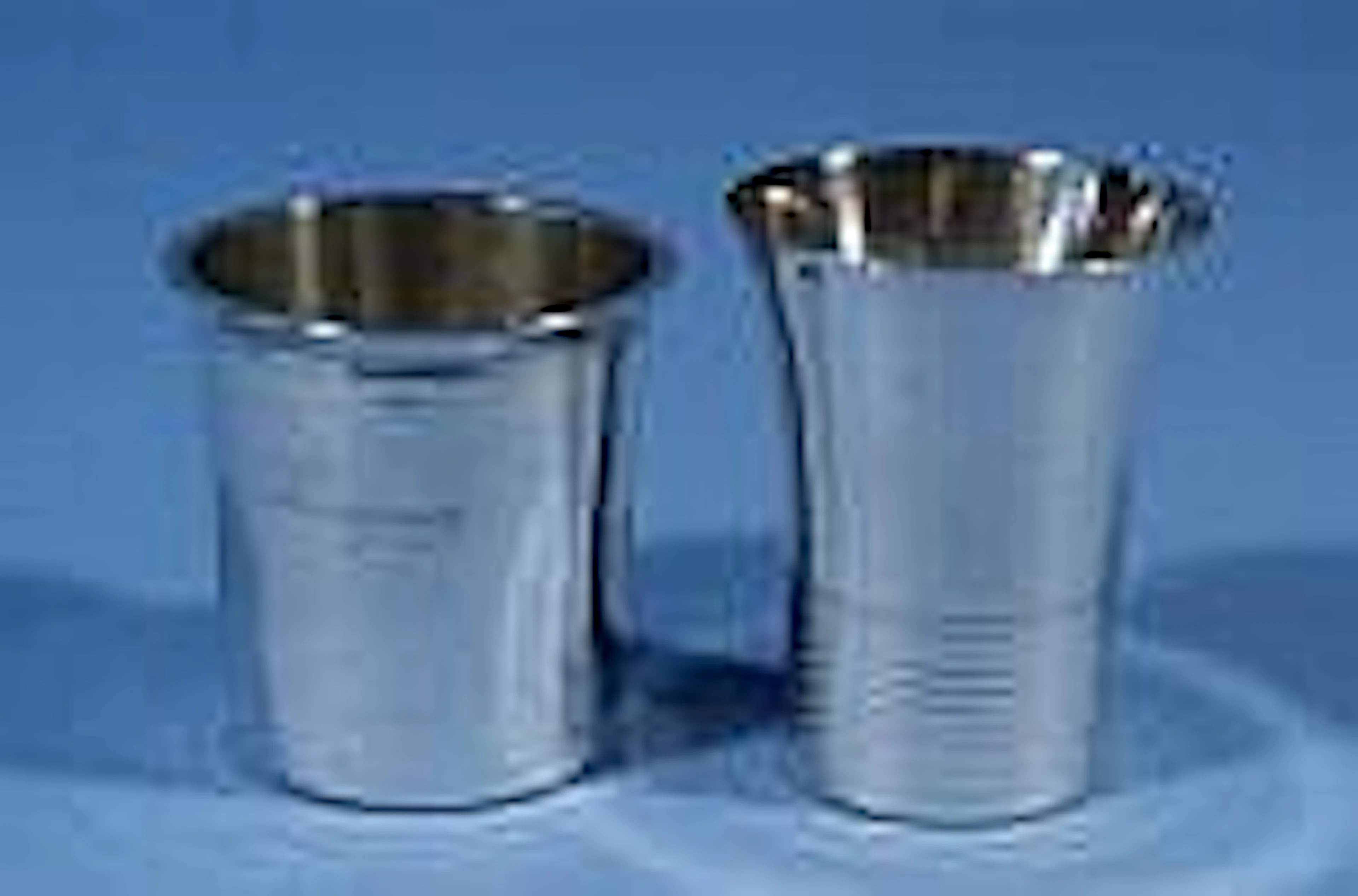 2 silver beakers (one with inscription), various