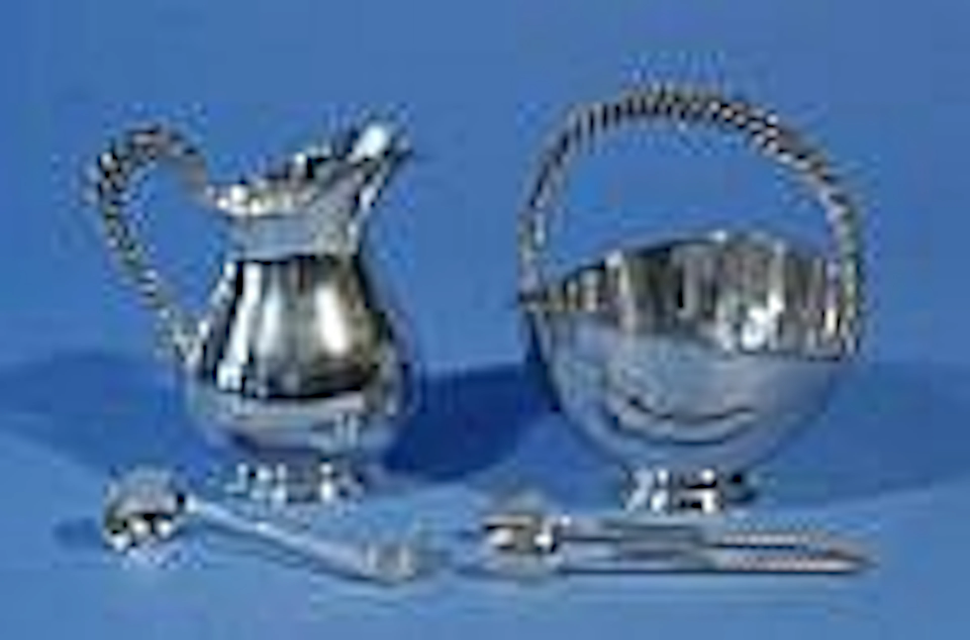 Silver milk jug and sugar bowl, 925 (ZI hallmark),