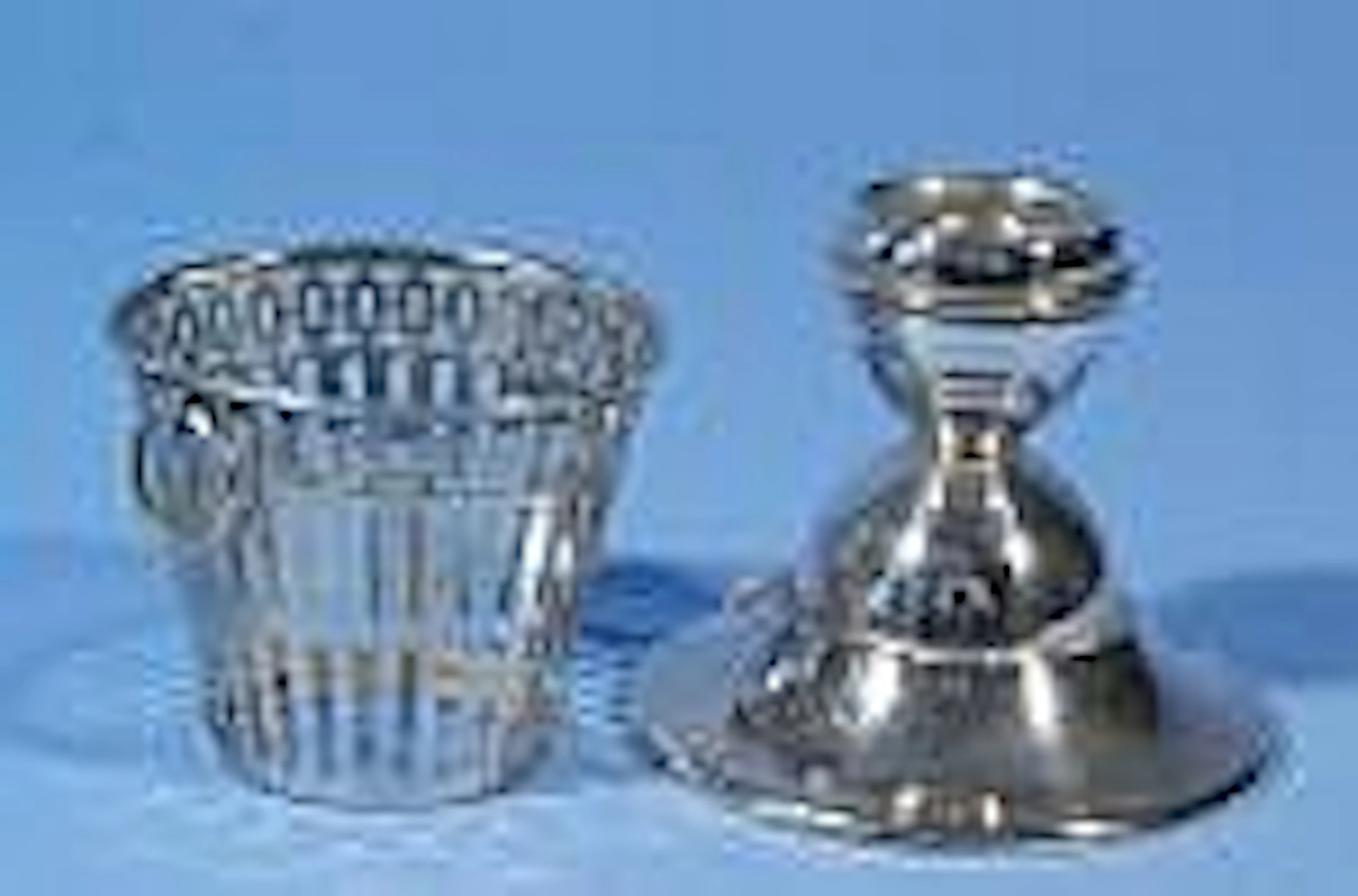 Silver openwork style basket, 800, h. 8 cm. and