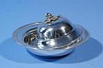 Silver butter dish with lid, 835, appr. 107 grams