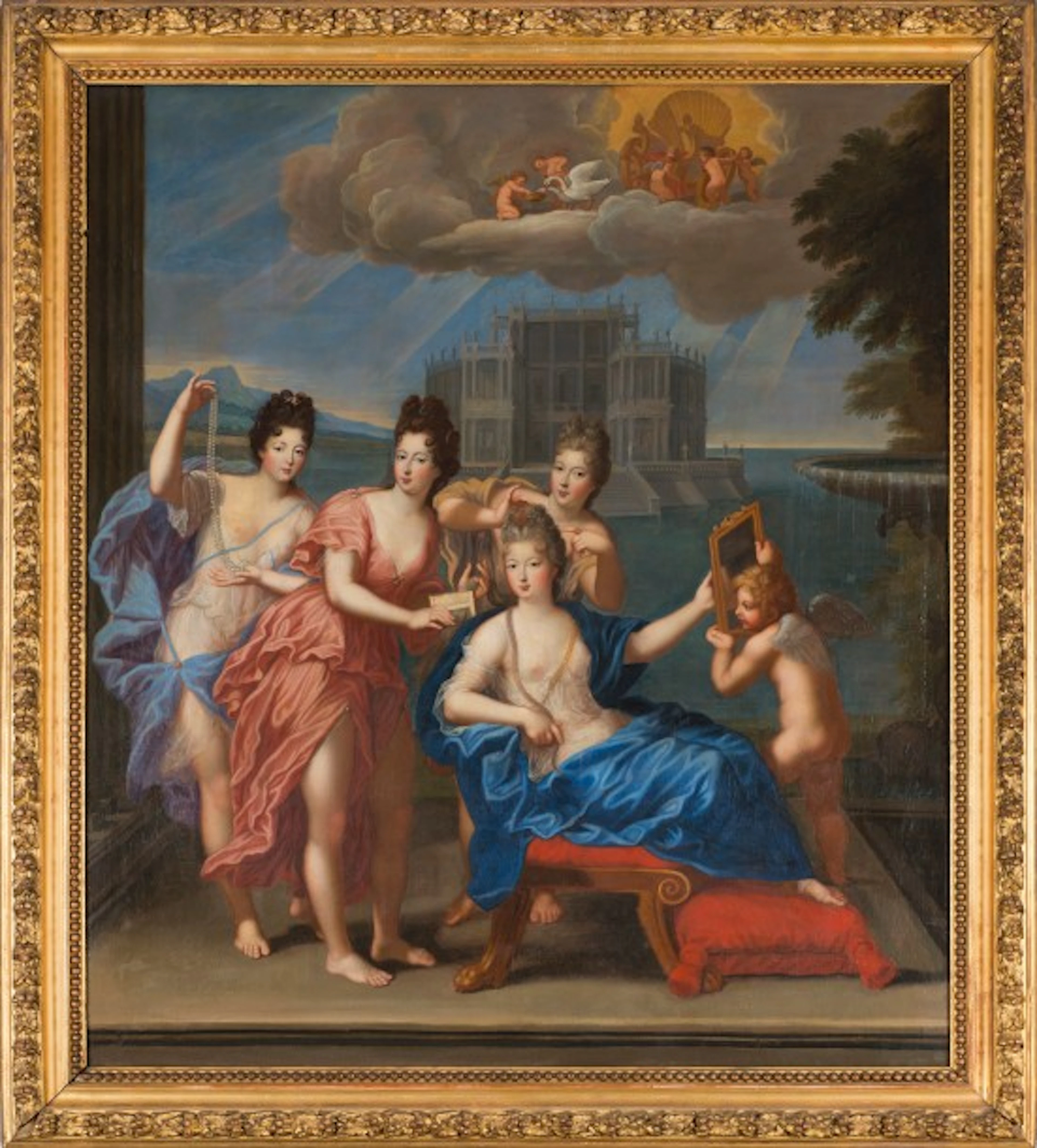 Philippe VIGNON (1638 - 1701) Portrait présumé des quatre filles...