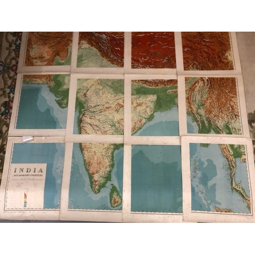 Maps/Atlases: Sectional Map Of India And Adjacent Countries,... | Barnebys