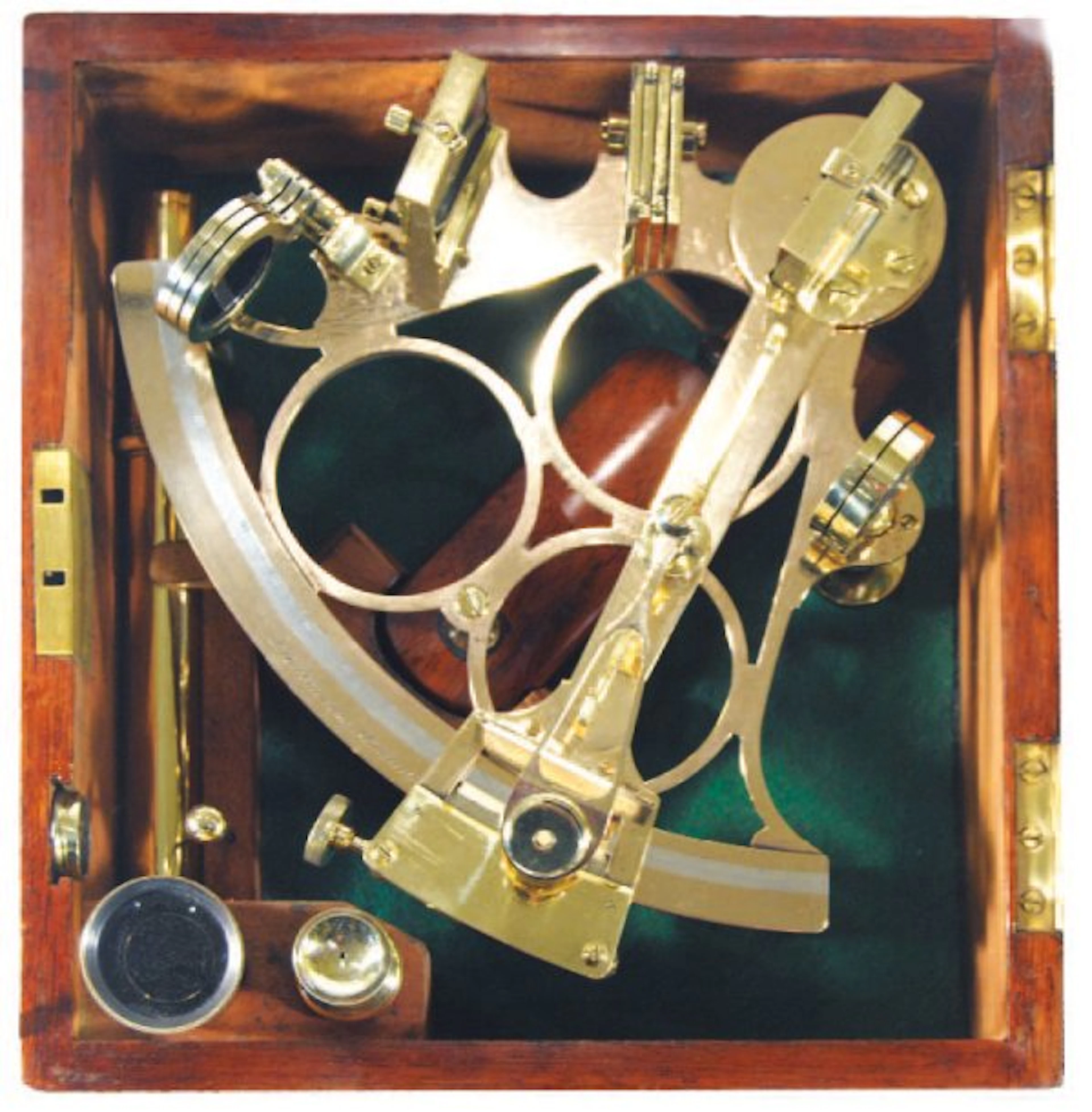 Sextant en bronze
