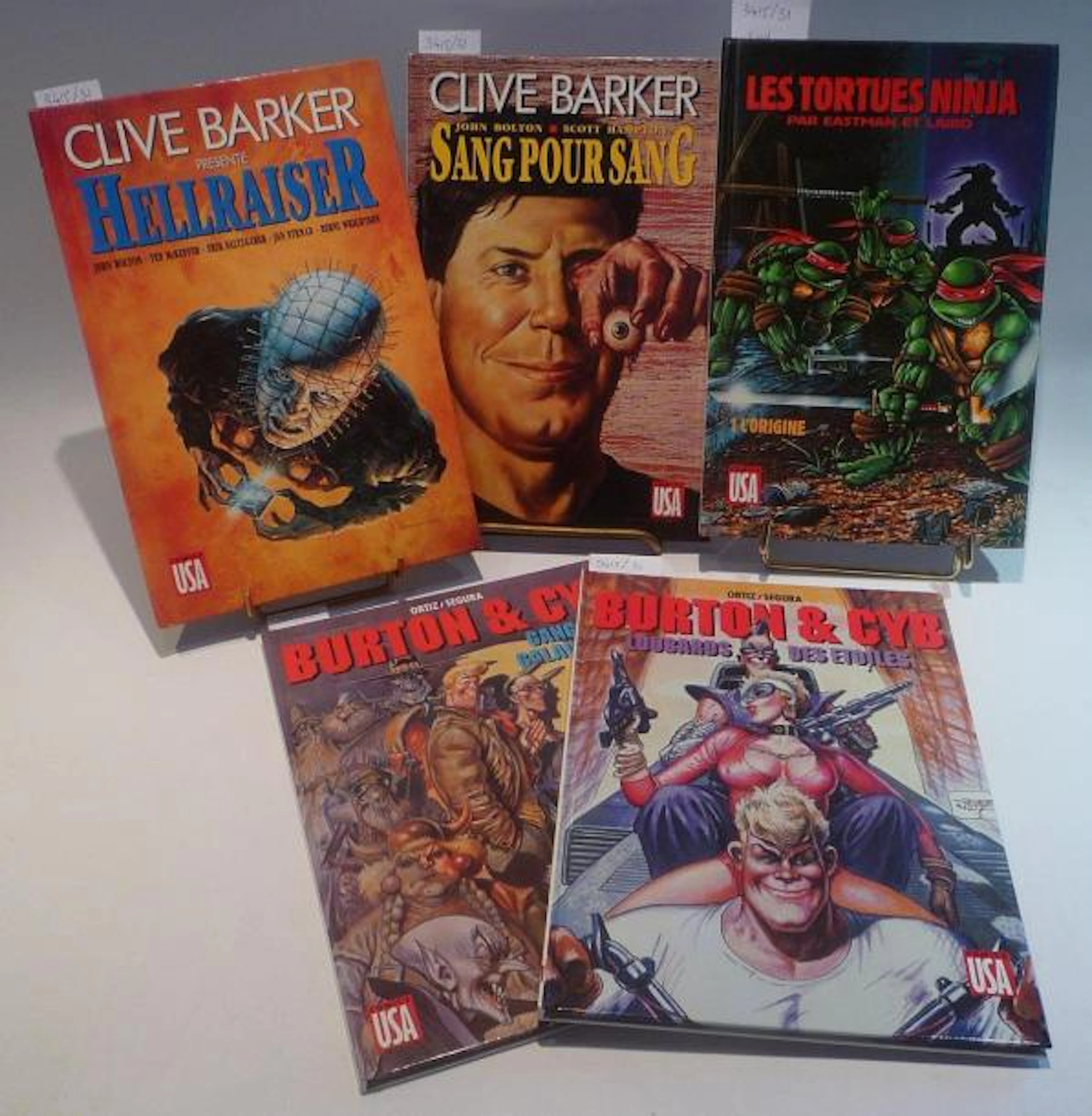 Lot de 5 Comics USA "SANG POUR SANG" 1990
