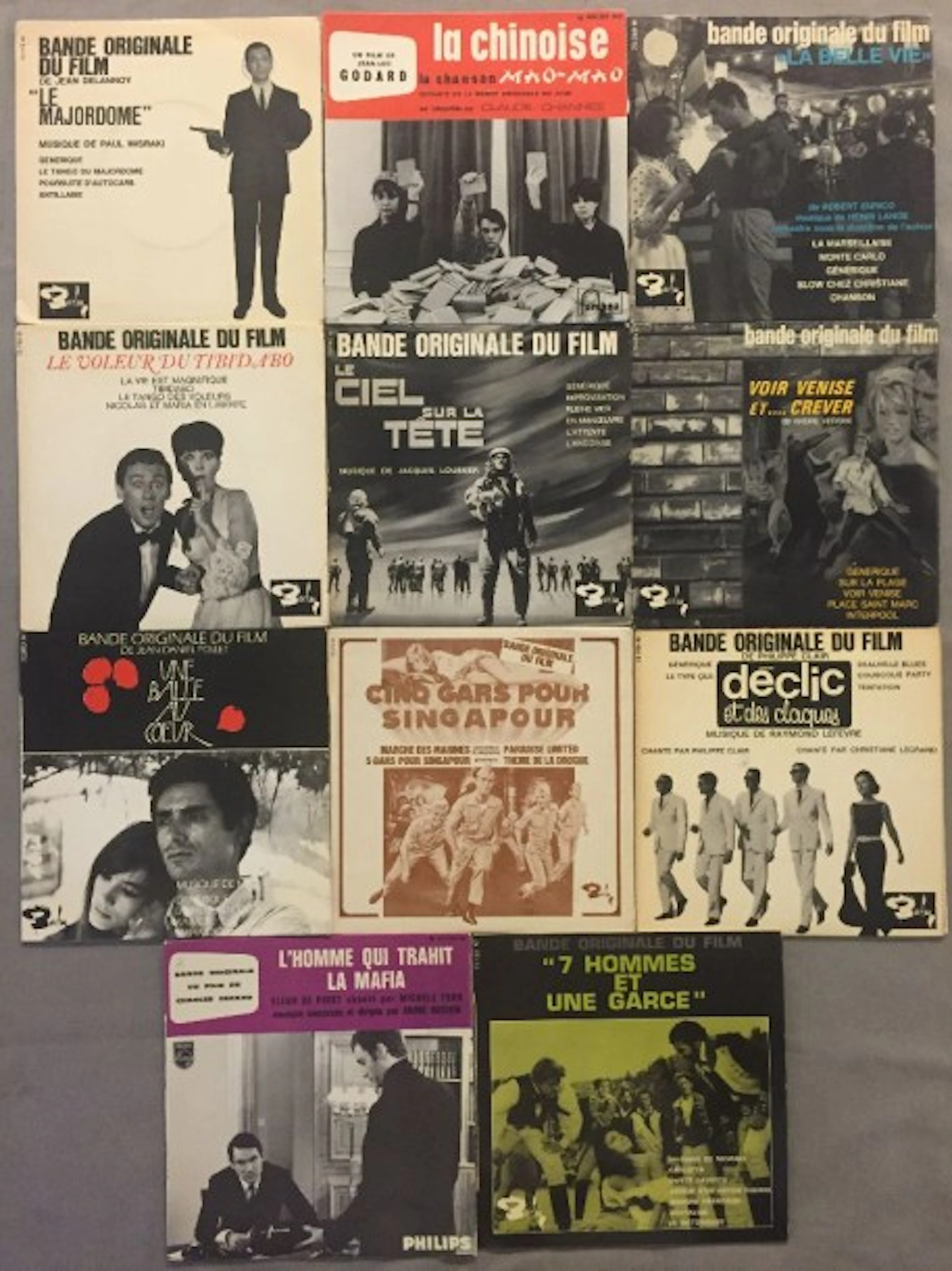 LOT de 11 disques EP de Bandes Originales de films divers : EP...