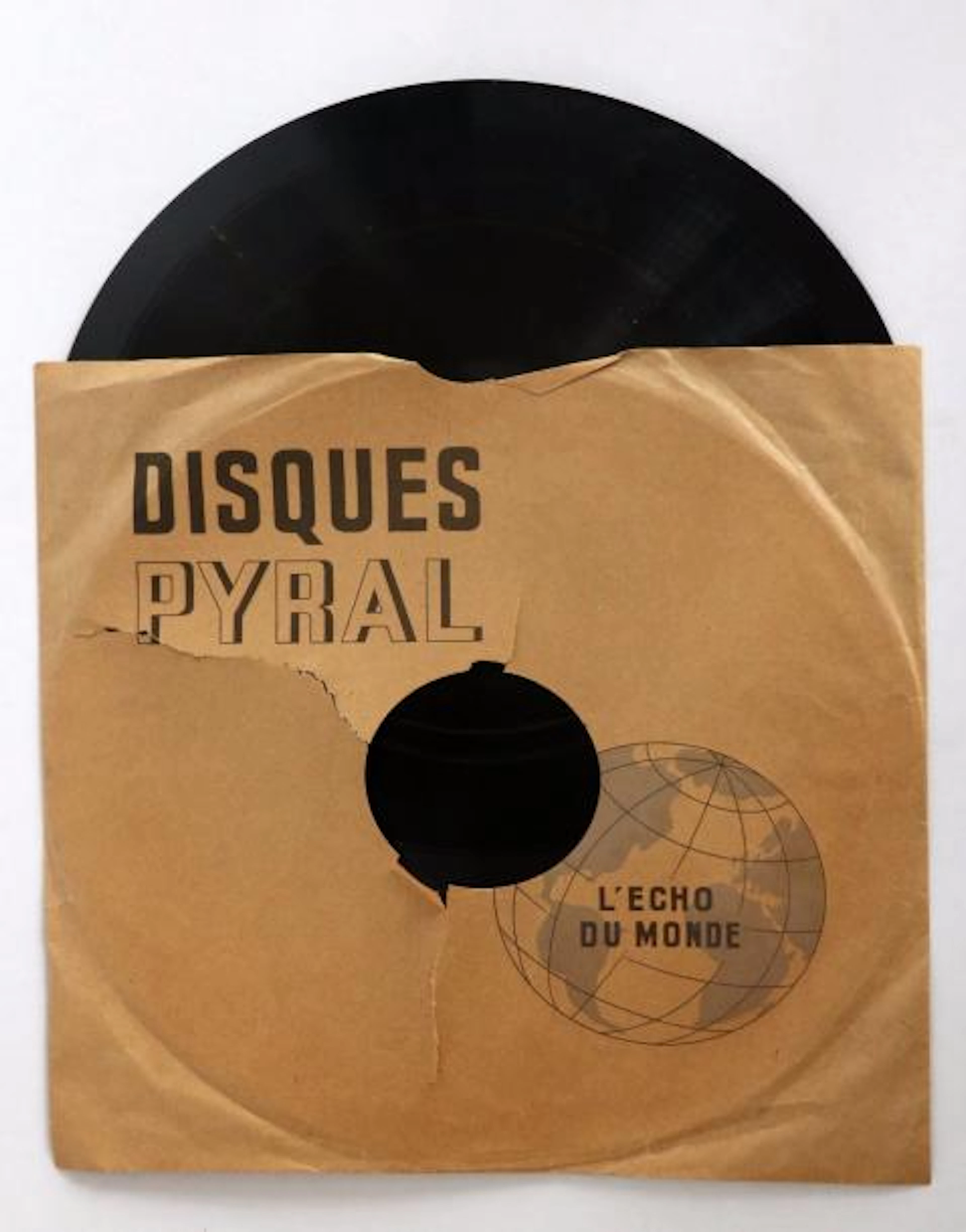 Un disque acetate de Georges Brassens.Disque…
