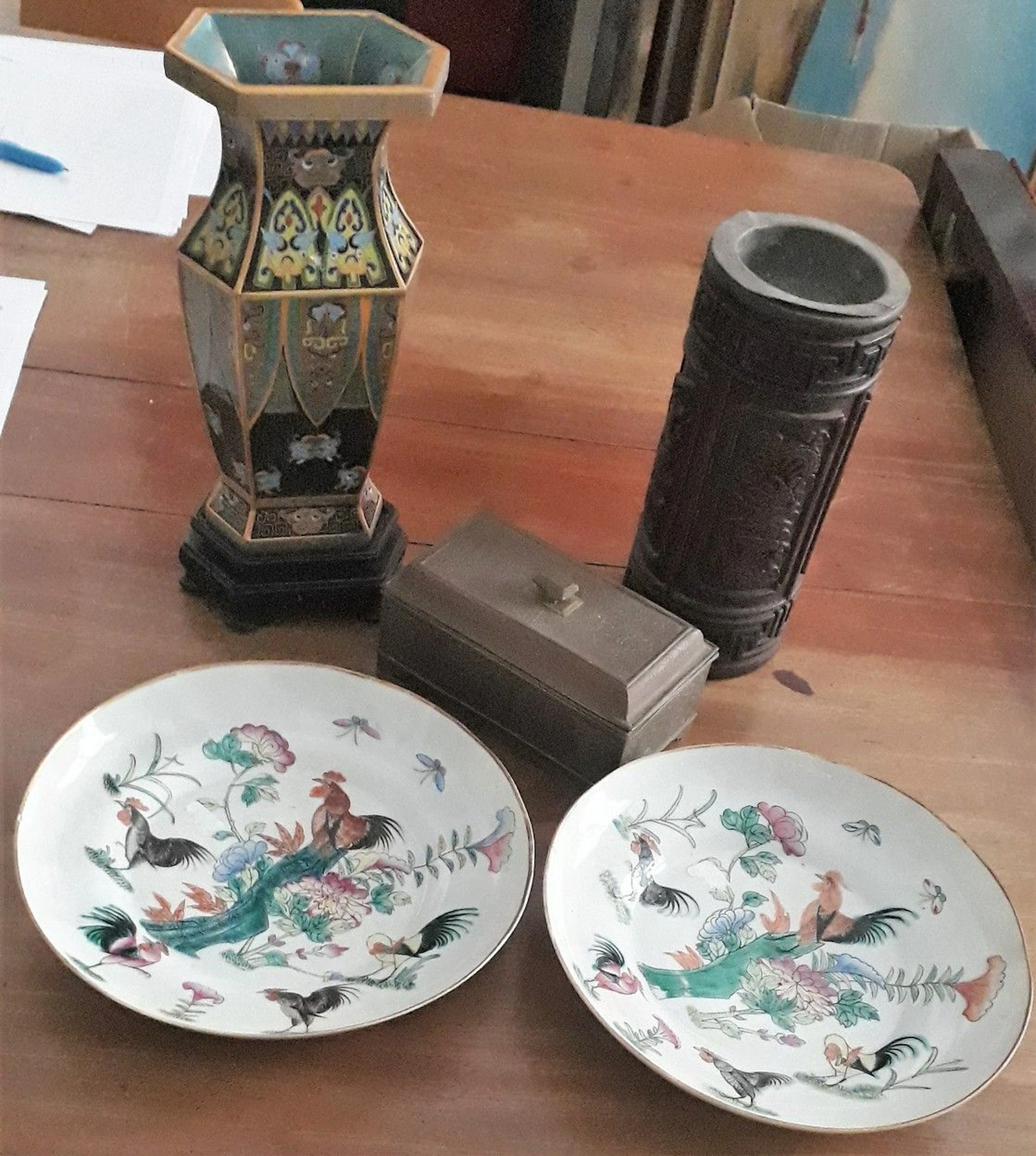 Lot d'objets asiatiques comprenant: - une... - Lot 136 - Art Richelieu