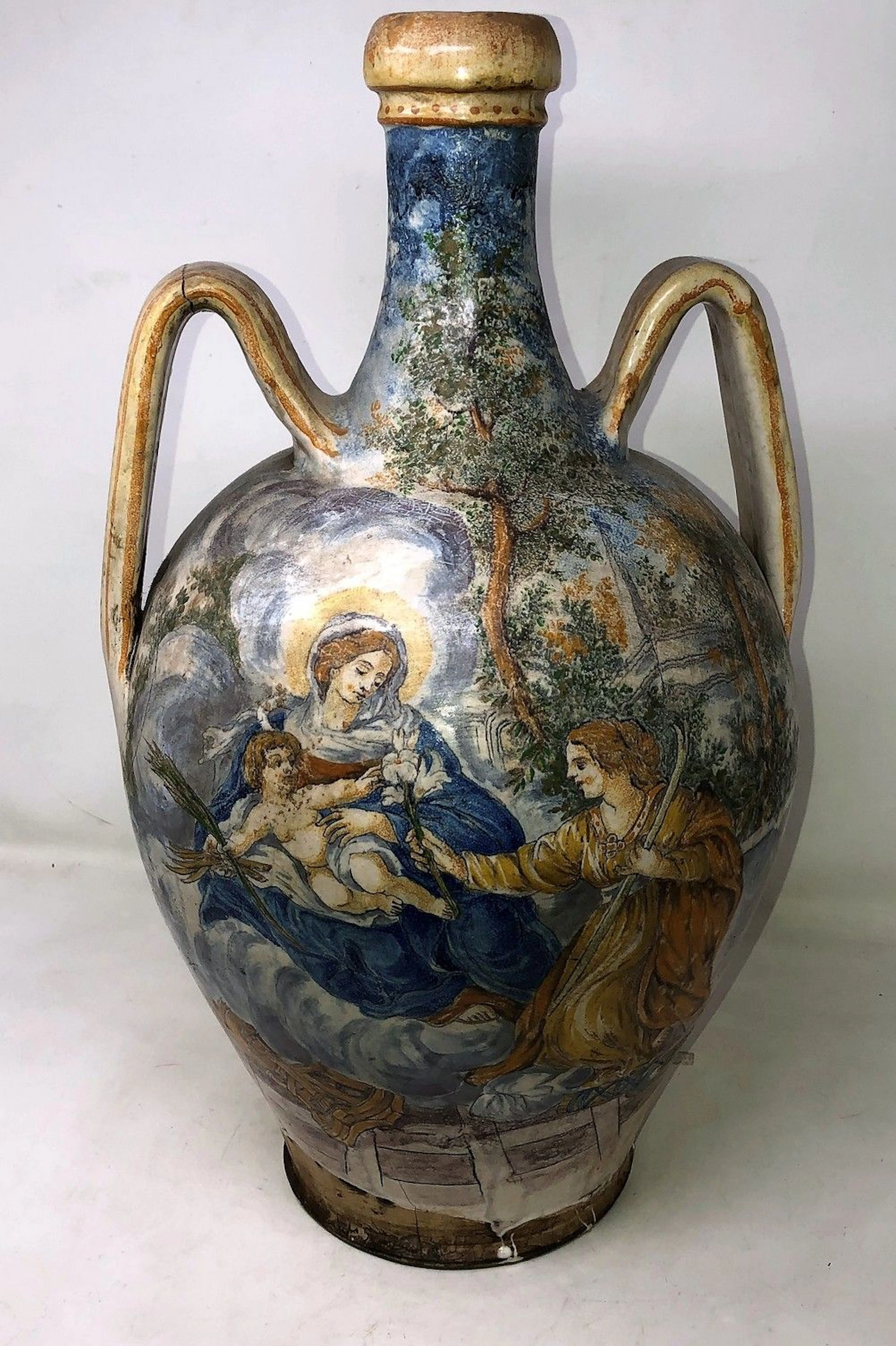 Vase de forme balustre en terre émaillée... - Lot 141 - Art Richelieu