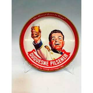 1940's Duquesne Pilsener "The Finest Beer In Town" Beverage Tray