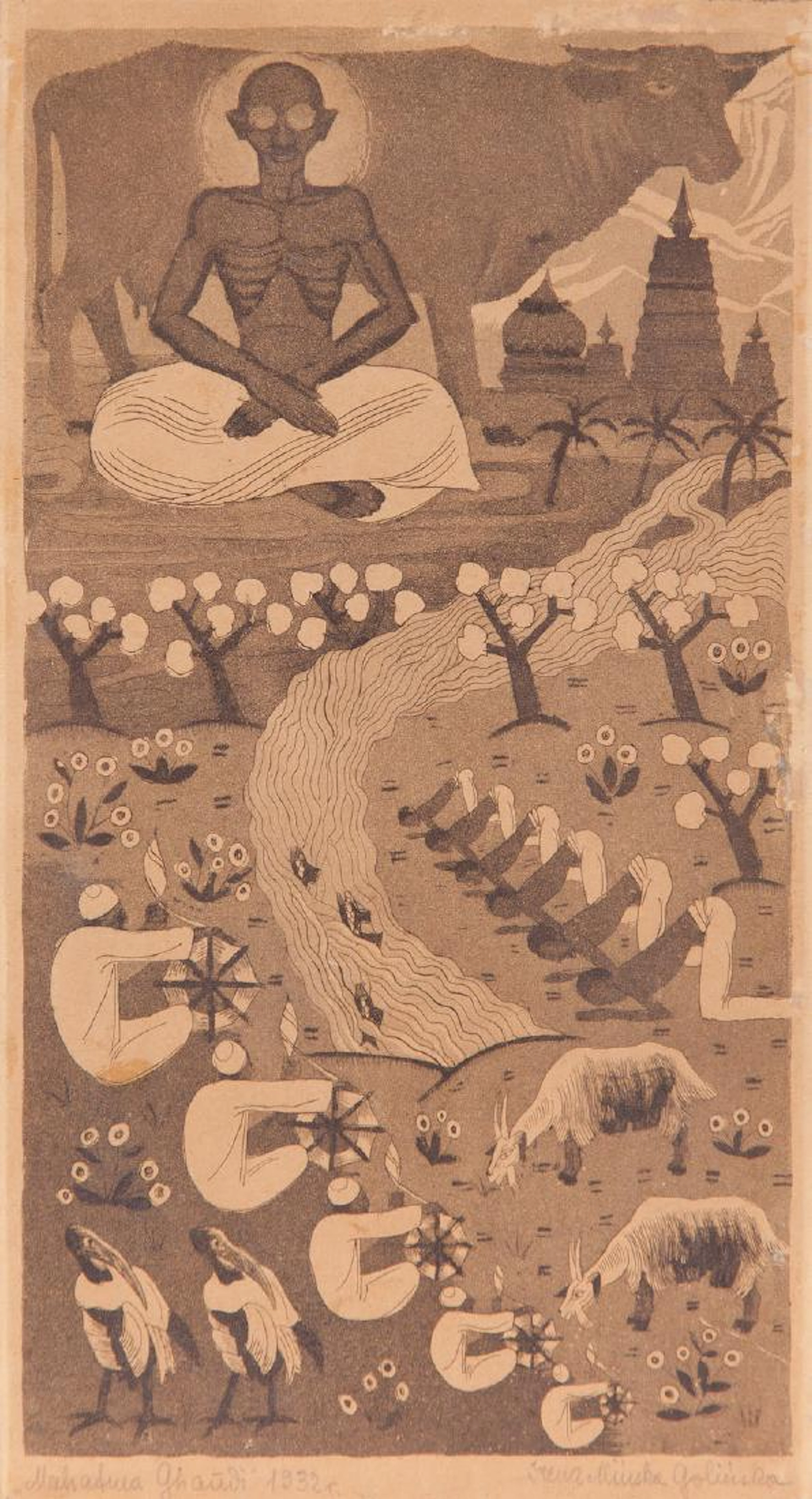 Irena Minska-Golinska (1904 - 1980) "Mahatma Ghandi"